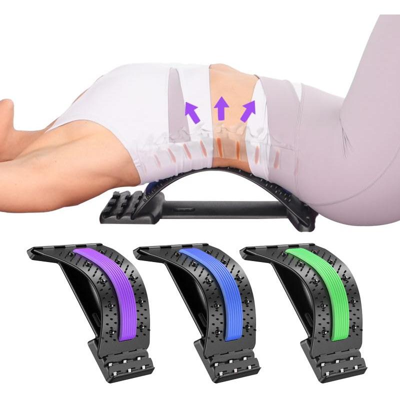 Estirador de Espalda Ergonómico QFT - Alivio Dolor Lumbar Azul