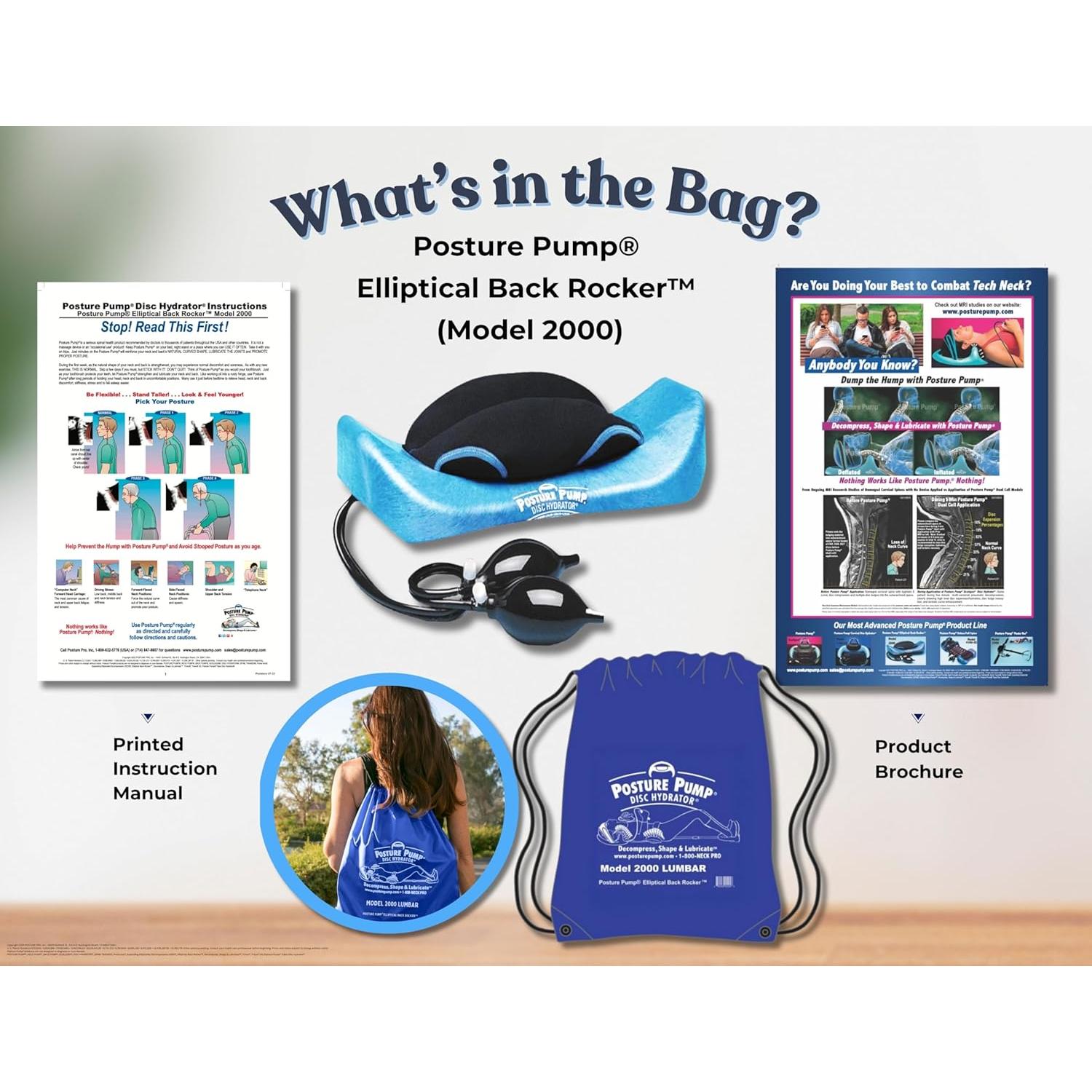 Estirador de Espalda Posture Pump 2000 - Alivio Dolor Lumbar