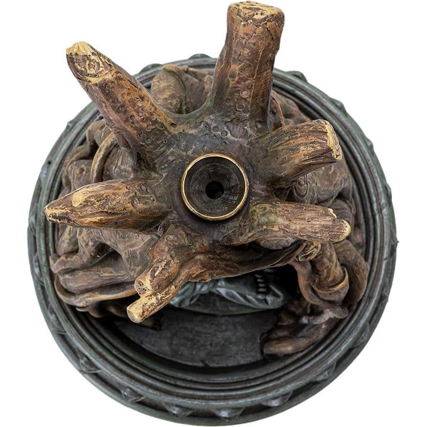 Estatua de Buda Serene Pacific Giftware 19 cm con quemador de incienso