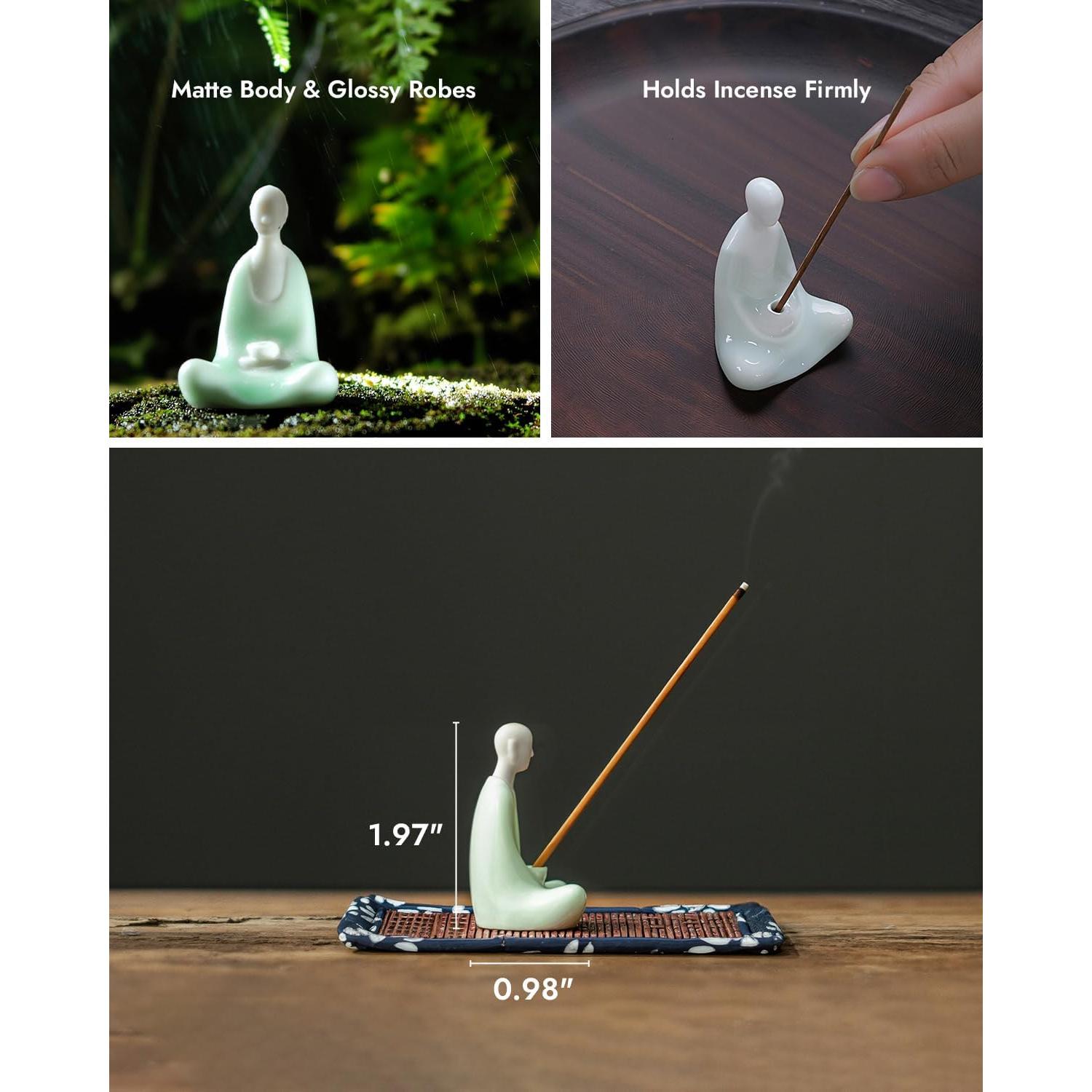 Soporte para Incienso Zen TEAVOR - Buda Sin Rostro Cerámica