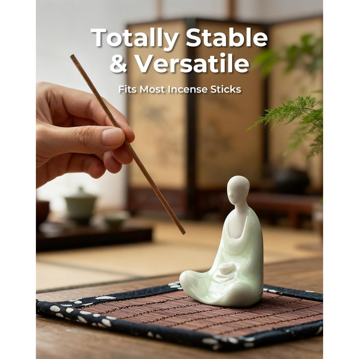 Soporte para Incienso Zen TEAVOR - Buda Sin Rostro Cerámica