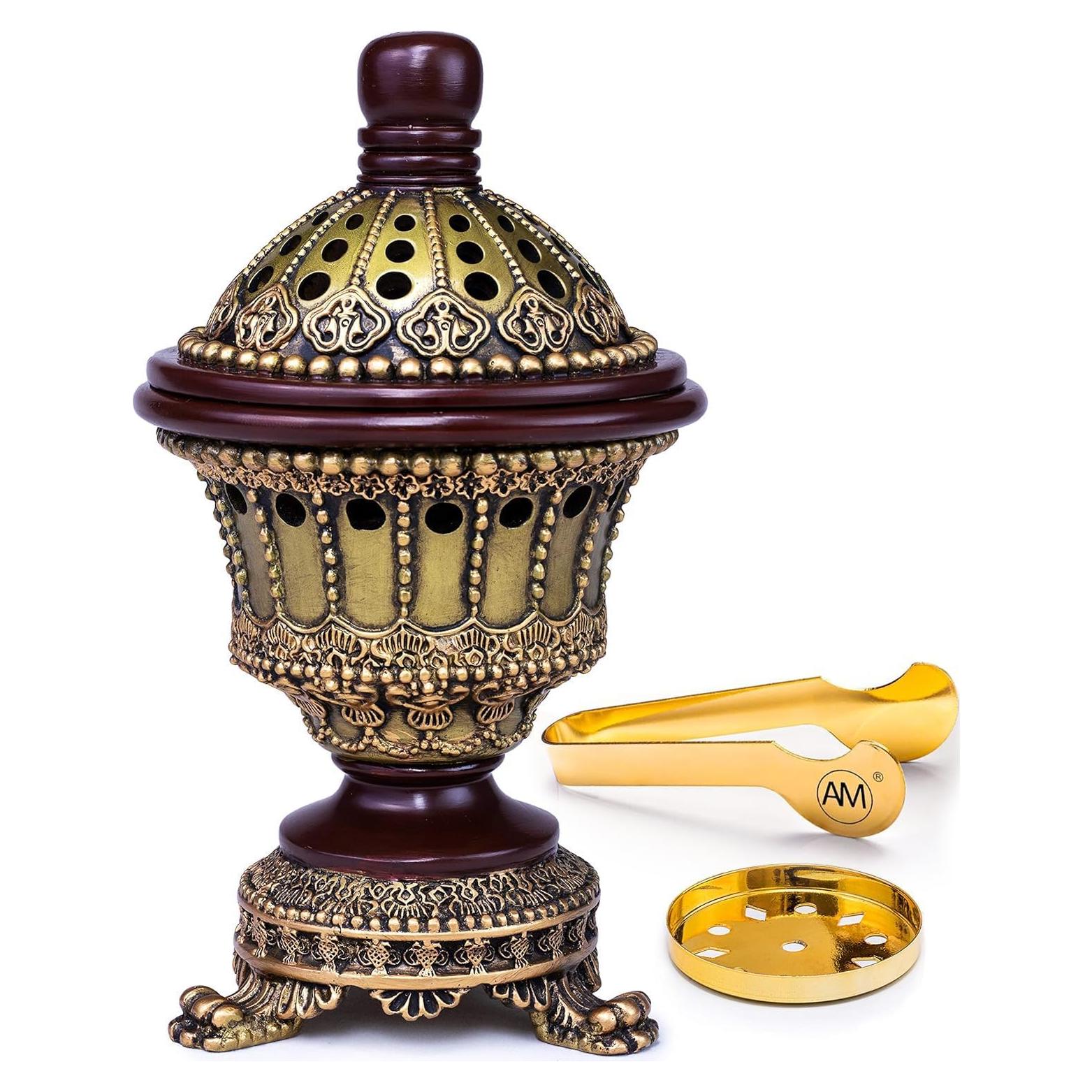 Quemador de Incienso AM Bronce - Difusor de Aroma Decorativo