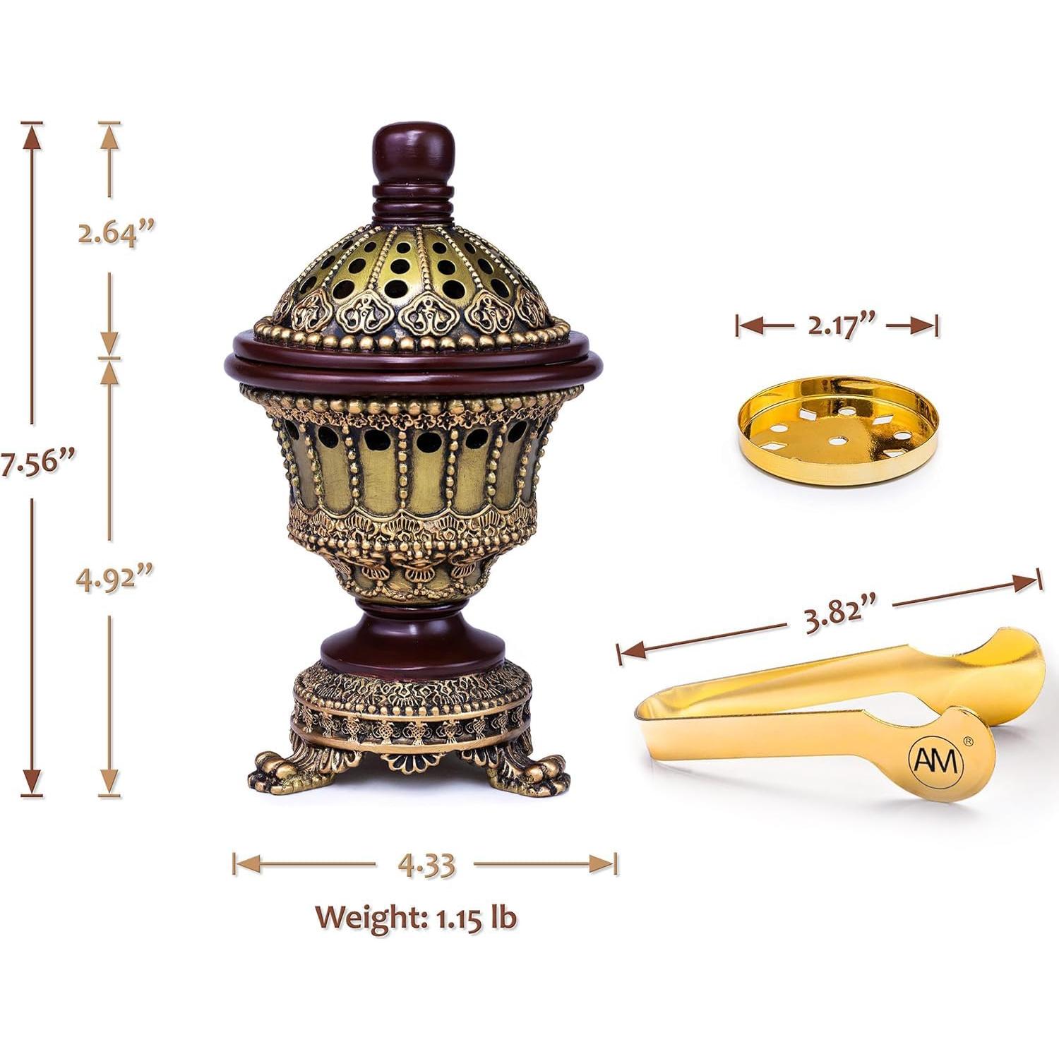 Quemador de Incienso AM Bronce - Difusor de Aroma Decorativo