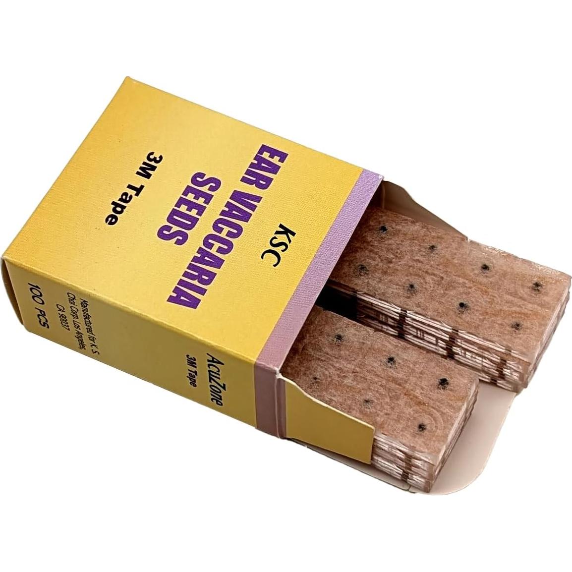 Semillas de Vaccaria para Oído Acuzone - 100 piezas - Cinta 3M