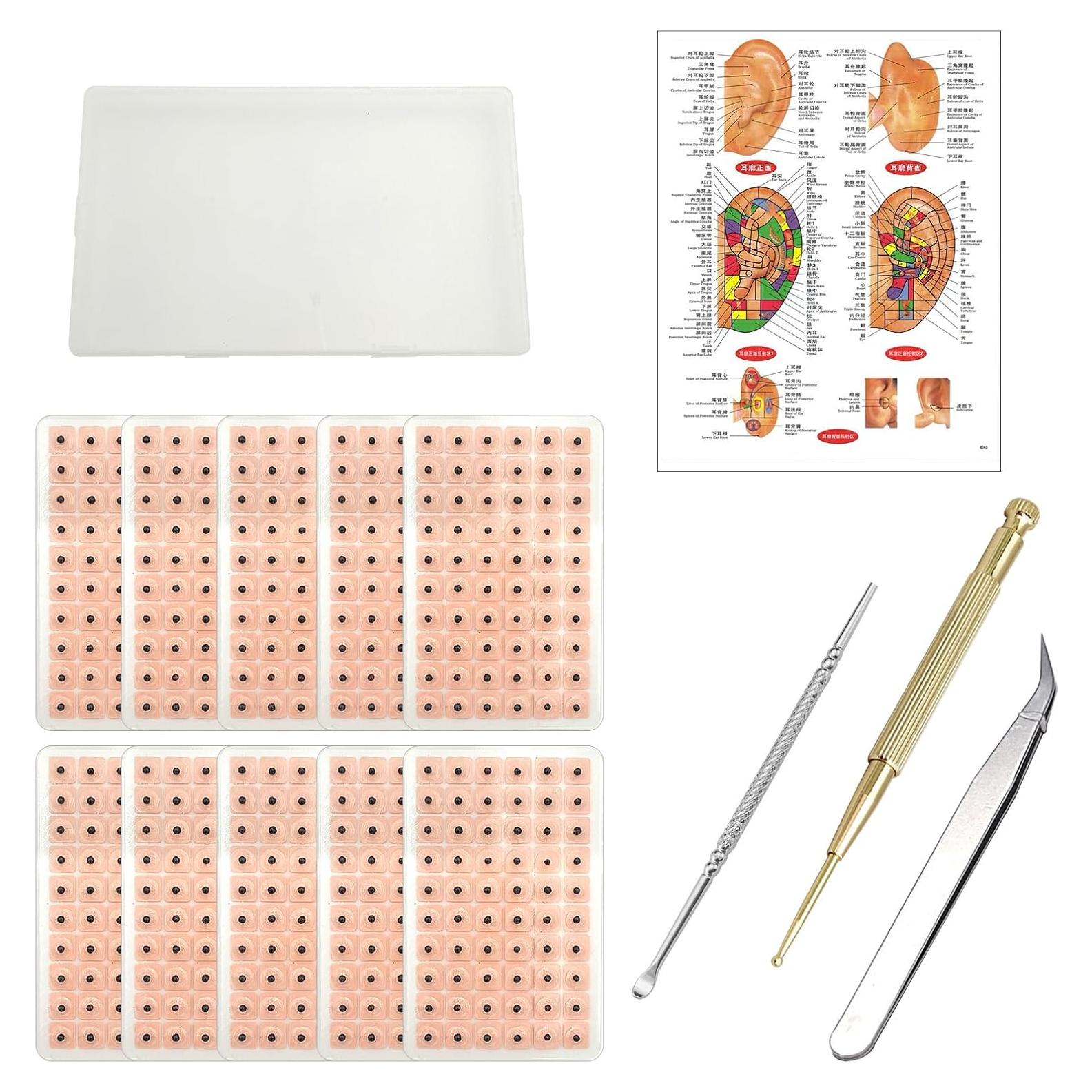 Kit de Acupuntura con Semillas de Oído WOOPSOO 600 Pcs