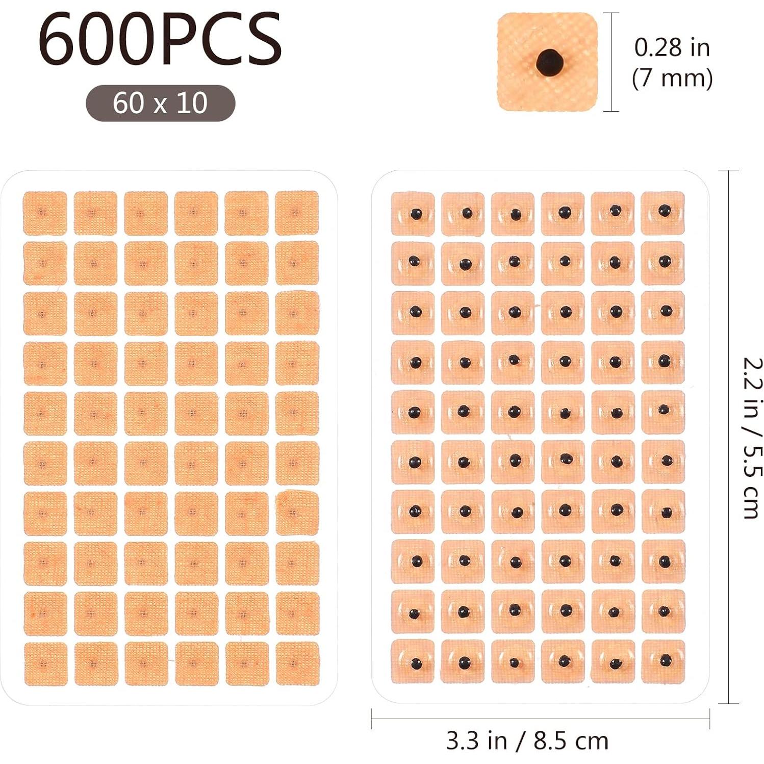 Cuentas Semillas de Vacaria ROSENICE para Acupuntura 600 Piezas