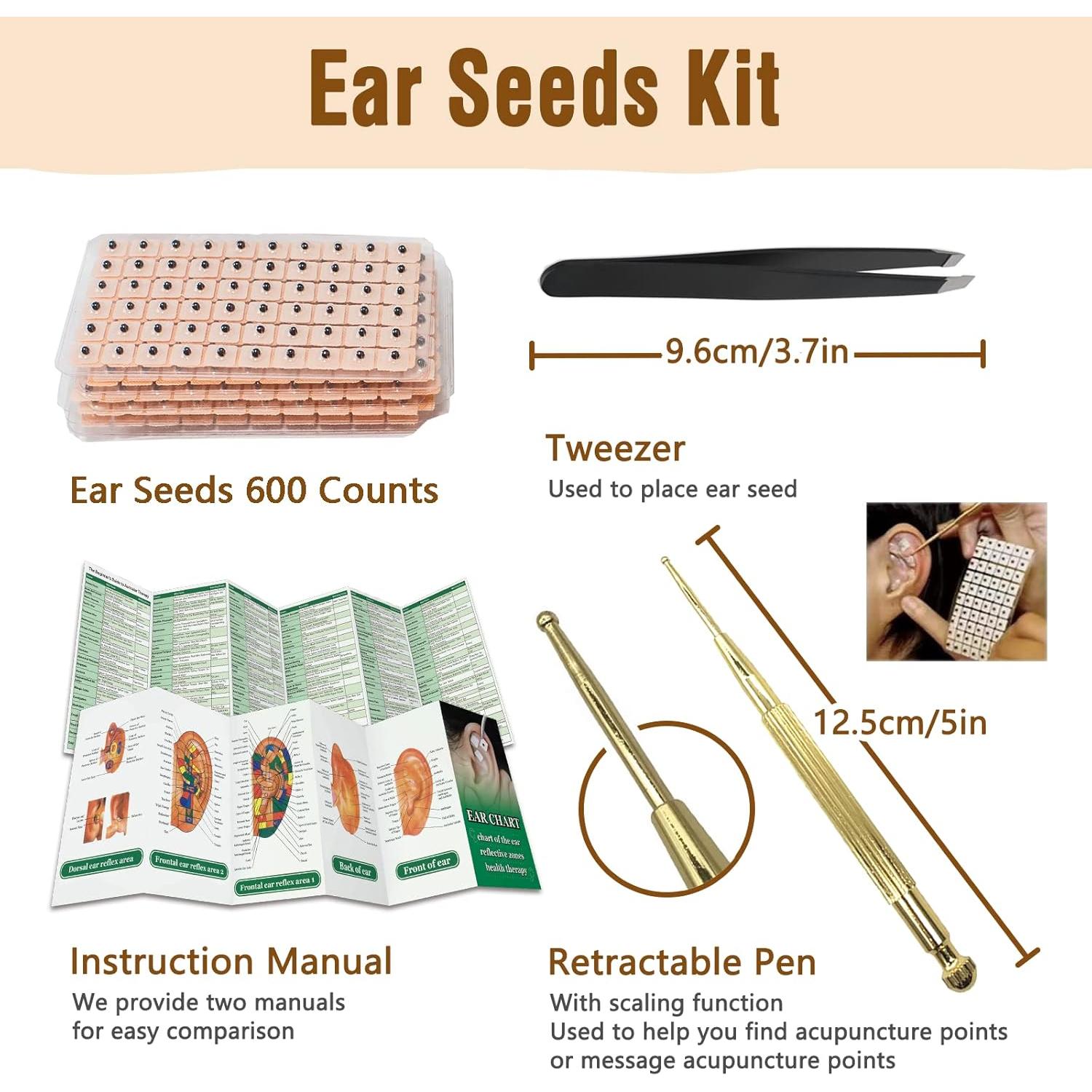 Juego de Acupuntura Electrónico Extguds con Gua Sha y Semillas