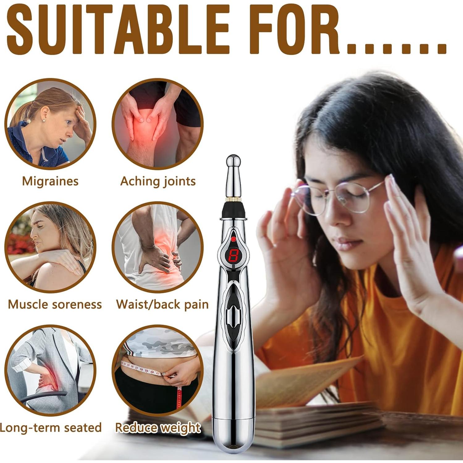 Juego de Acupuntura Electrónico Extguds con Gua Sha y Semillas