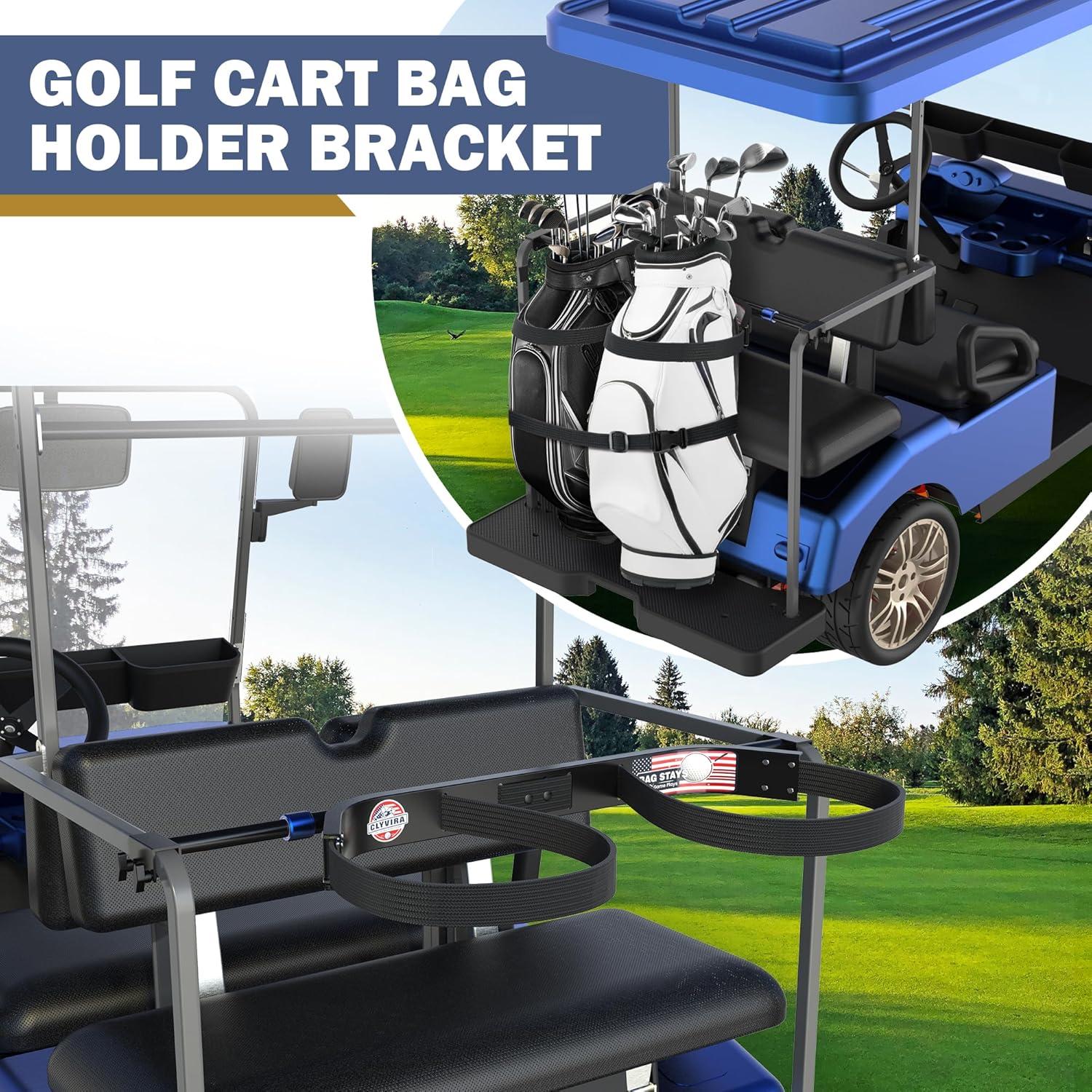 Soporte para bolsa de carrito de golf Clyvira QBZJ-100 ajustable