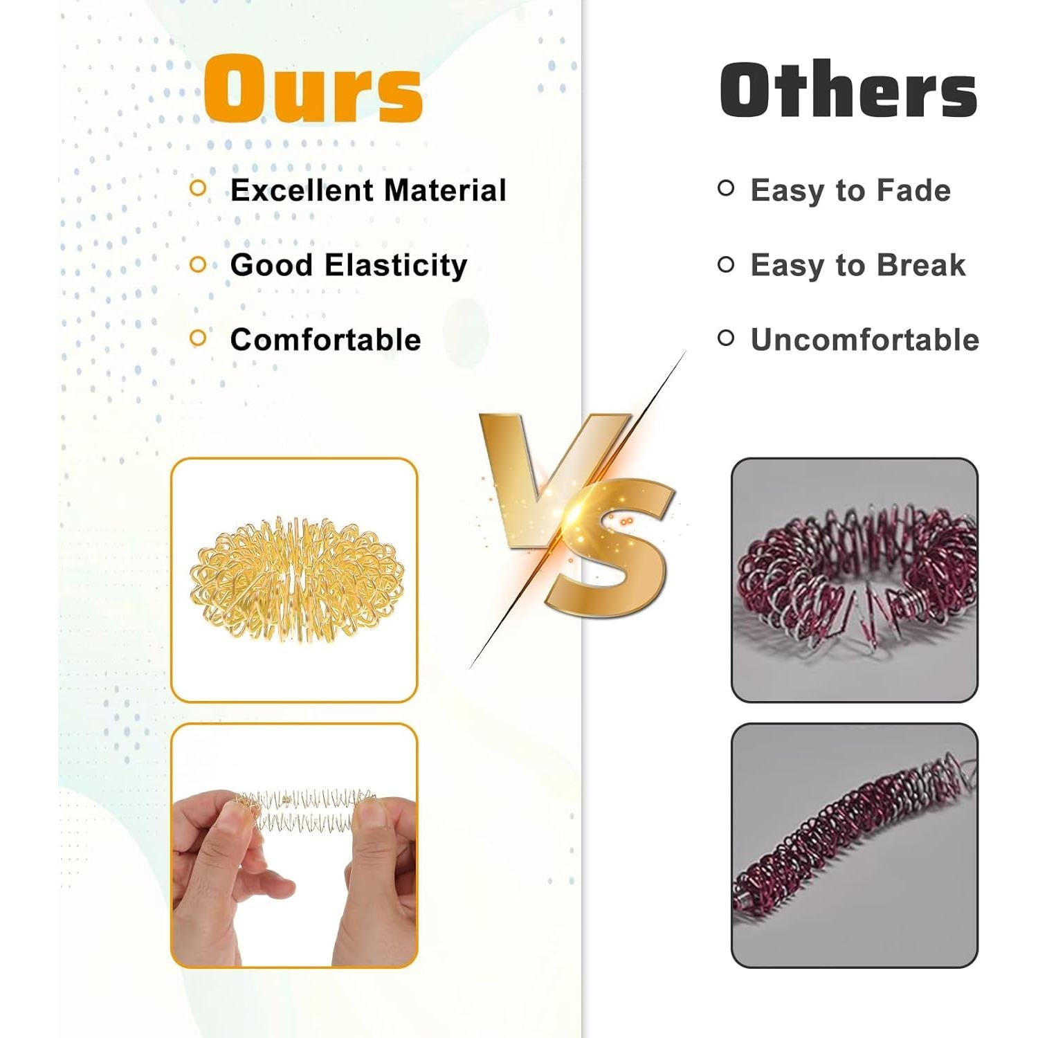 24 Anillos de Acupresión Coloridos LXUEJIE para Masaje de Dedos