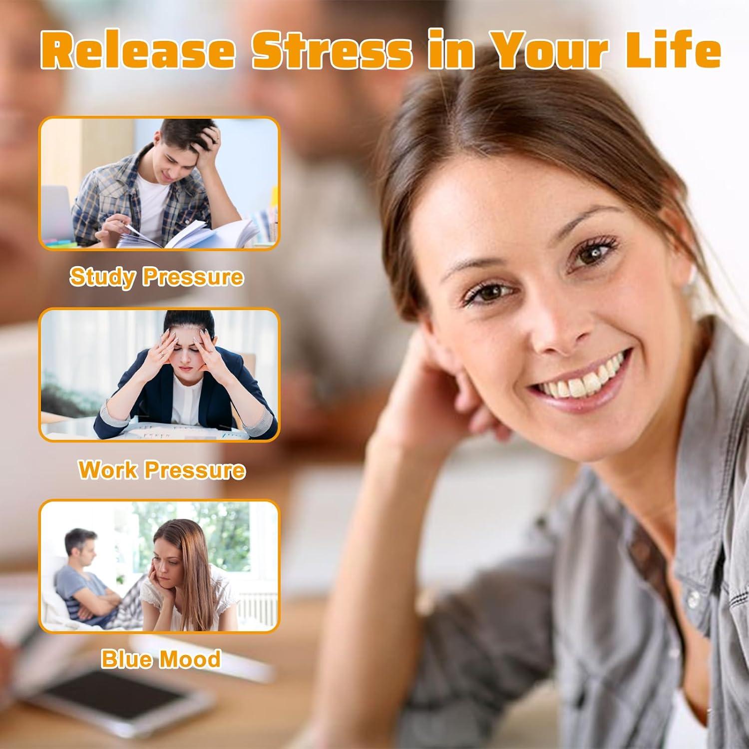 24 Anillos de Acupresión Coloridos LXUEJIE para Masaje de Dedos