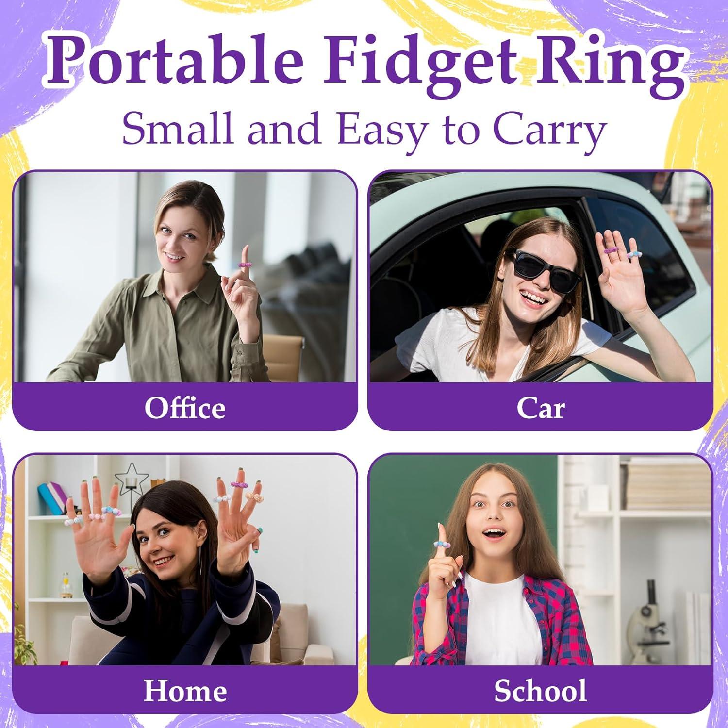 Paquete de 5 Anillos Sensoriales de Alivio del Estrés SMAODSGN