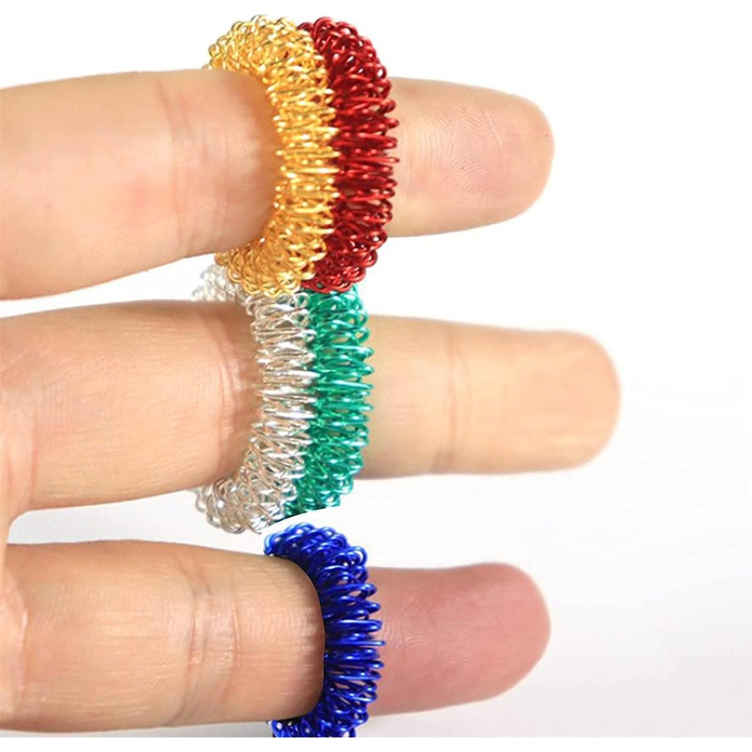 5 Anillos de Masaje para Dedos Labriciyon Multicolor 2.54cm