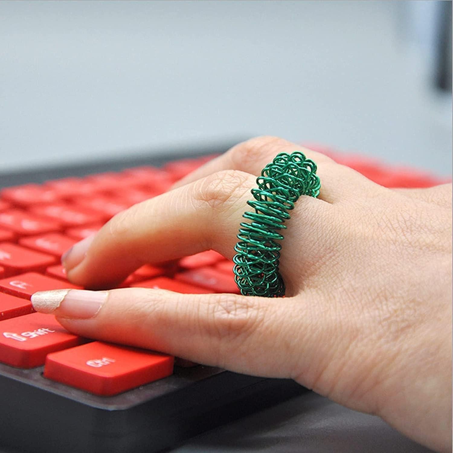 5 Anillos de Masaje para Dedos Labriciyon Multicolor 2.54cm