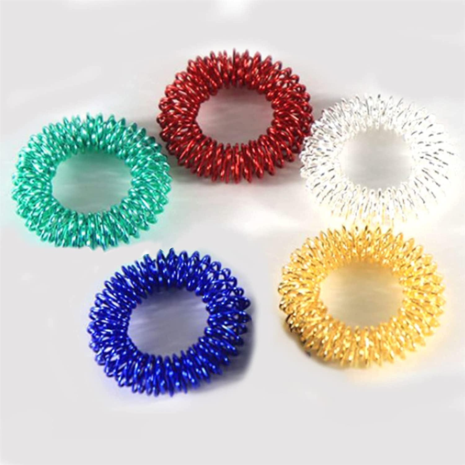 5 Anillos de Masaje para Dedos Labriciyon Multicolor 2.54cm