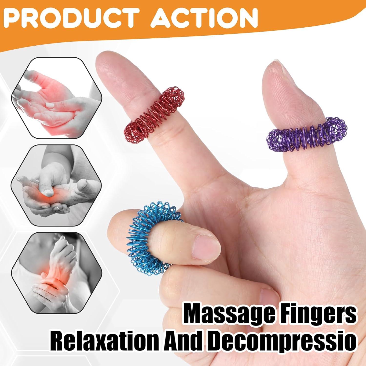 Juego de 10 Anillos Sensoriales Antiestrés Molain 2.5cm