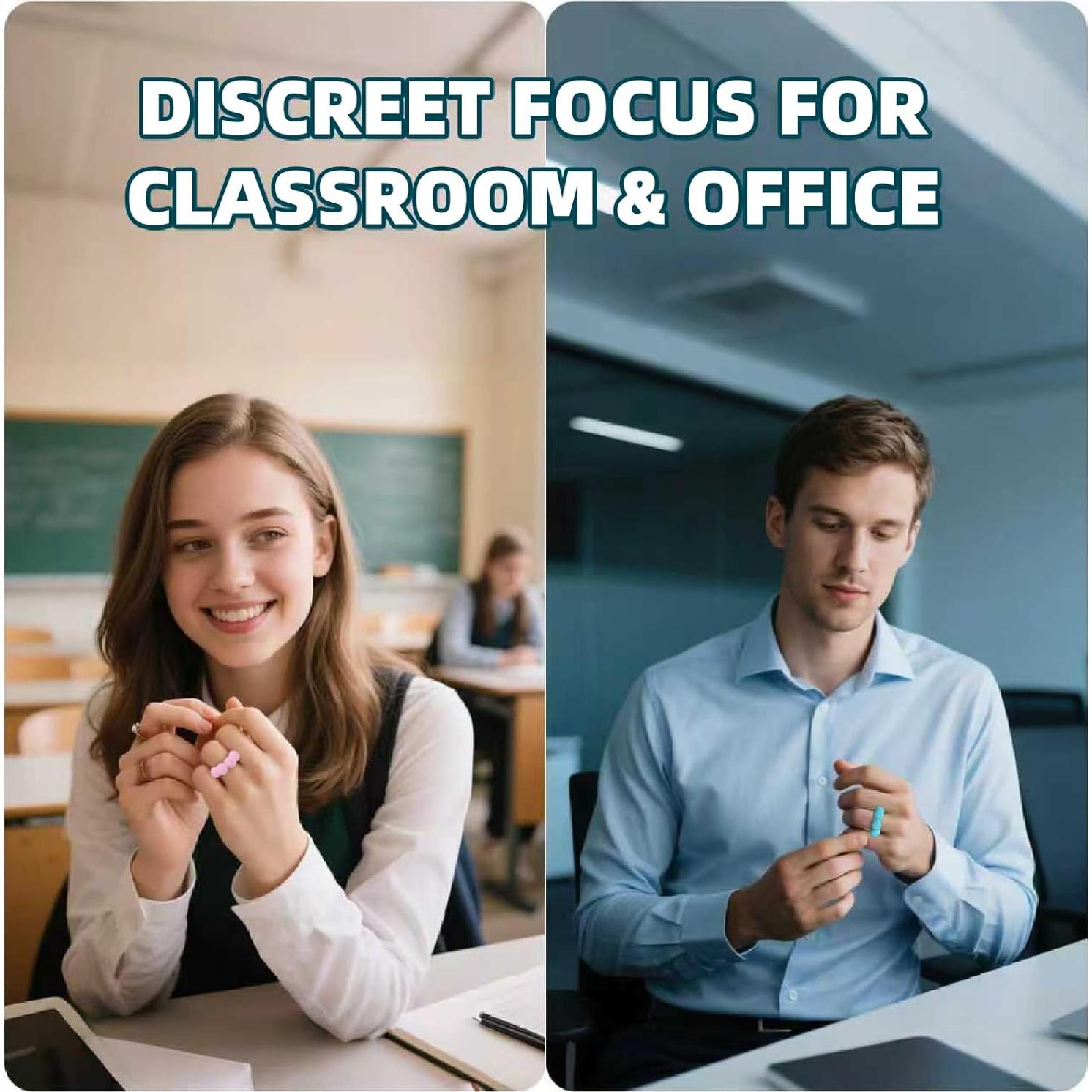 Anillos Sensoriales Antiestrés NPPN - Paquete de 10 Unidades