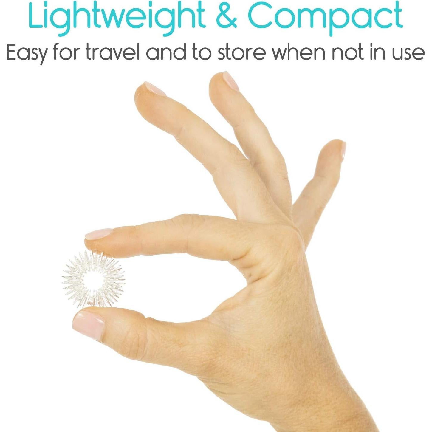 Anillos Sensoriales Vive - Set de 12 Acero Inoxidable Antiestrés