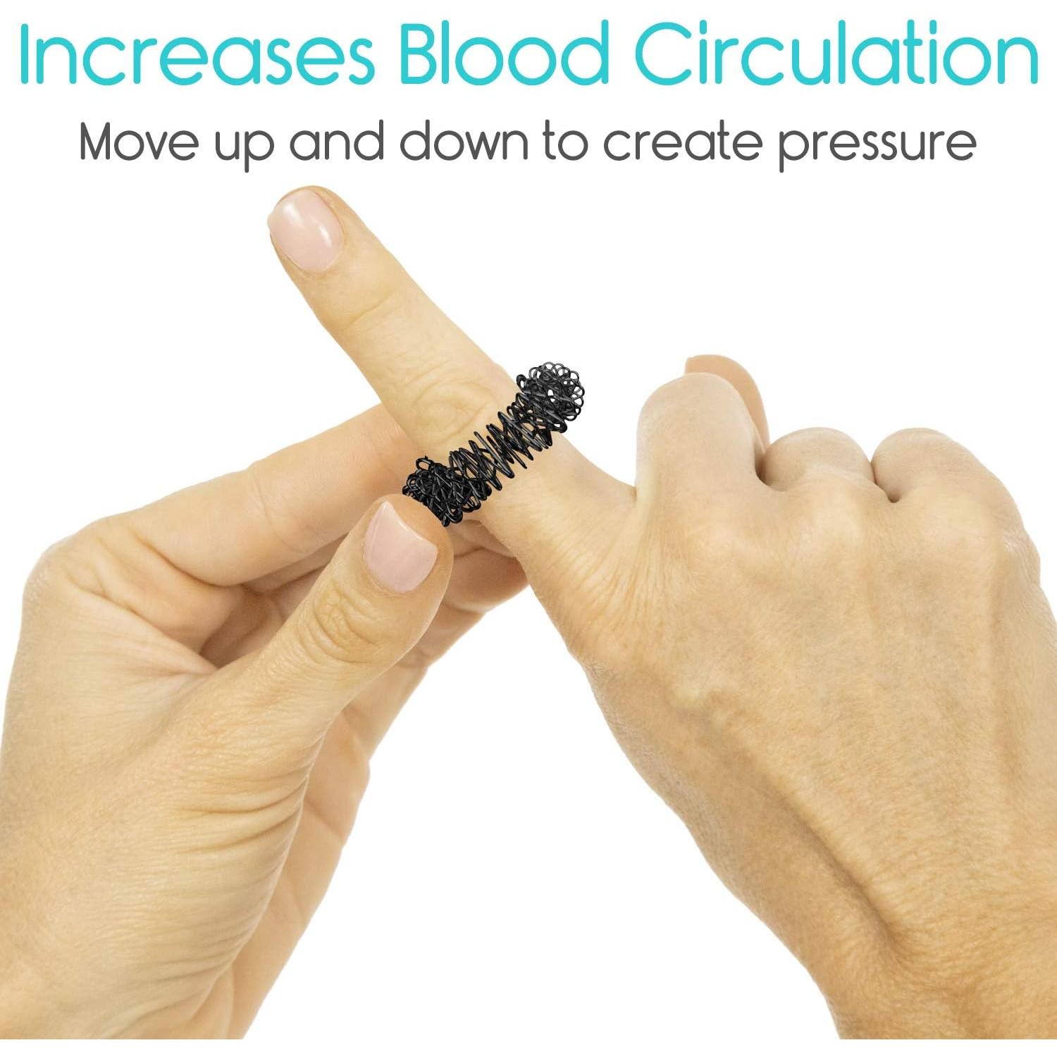 Anillos Sensoriales Vive - Set de 12 Acero Inoxidable Antiestrés