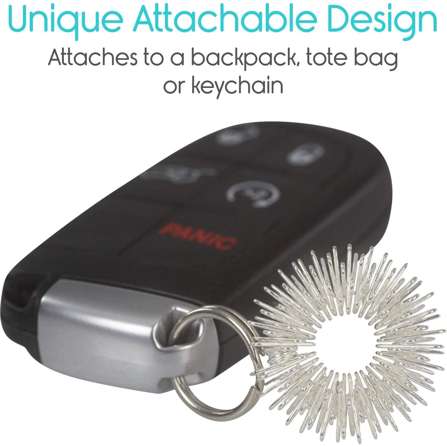 Anillos Sensoriales Vive - Set de 12 Acero Inoxidable Antiestrés