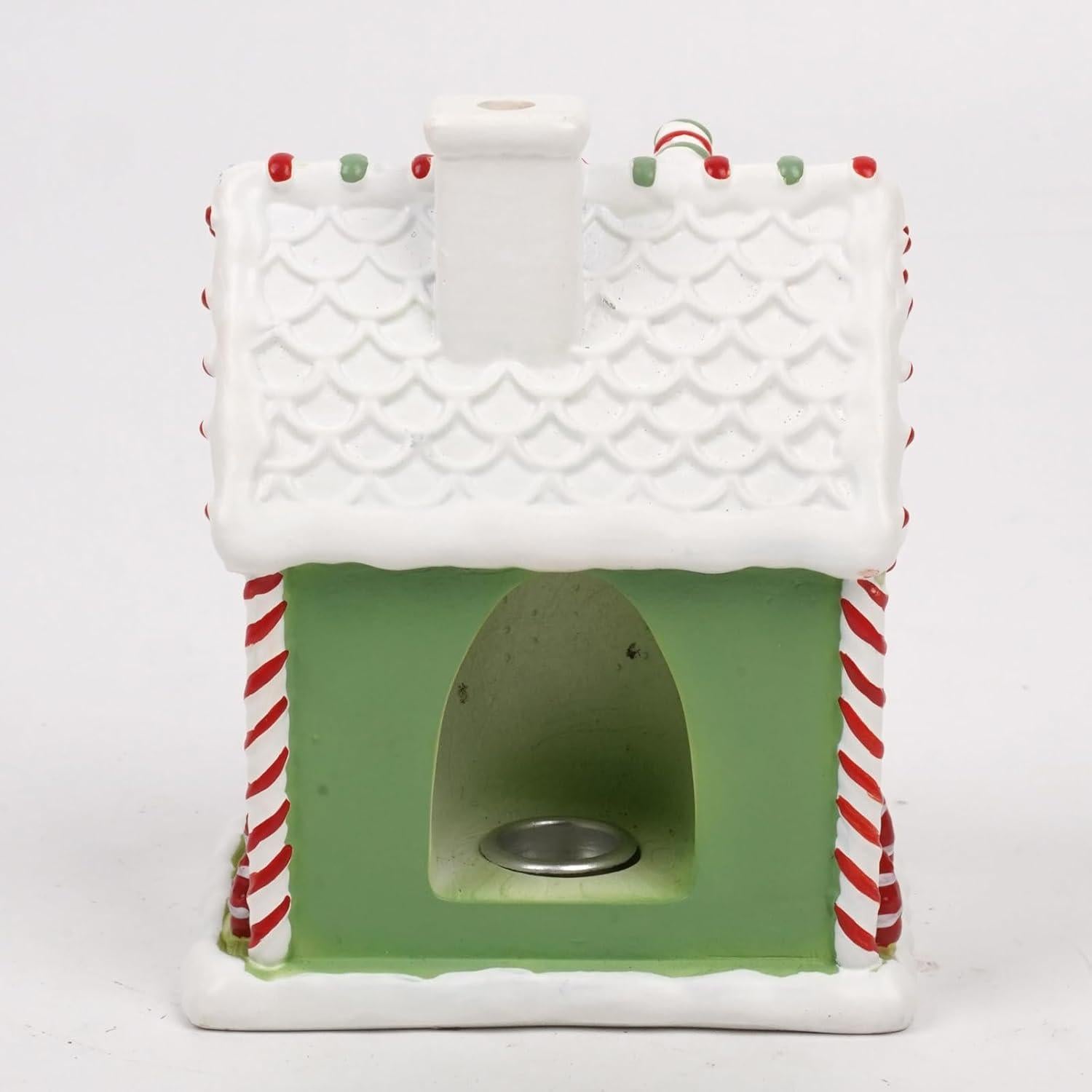 Casa de Jengibre Decorativa MENGYOULUN Verde 7.5x5.5x9cm