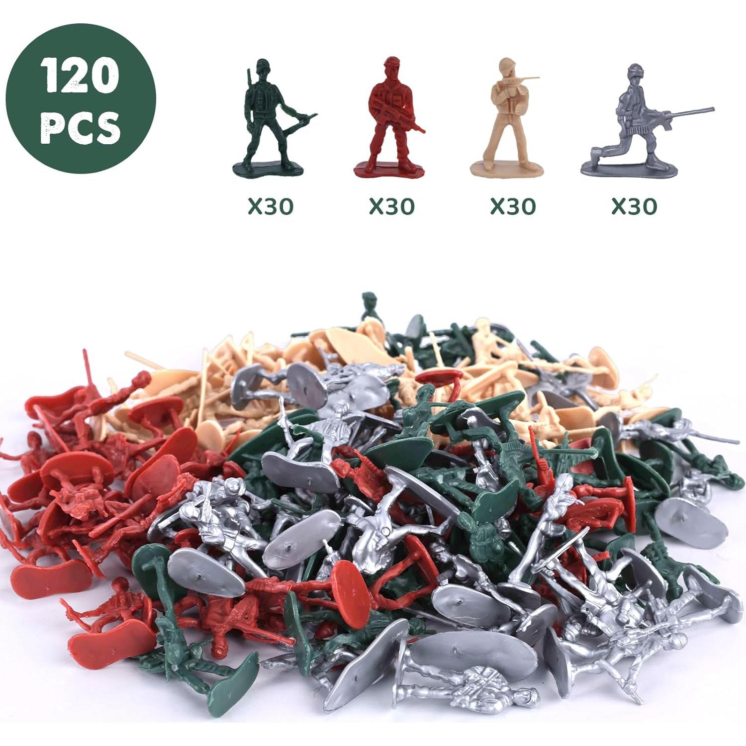 Set Militar AMOR PRESENT 120 Piezas Soldados Plástico