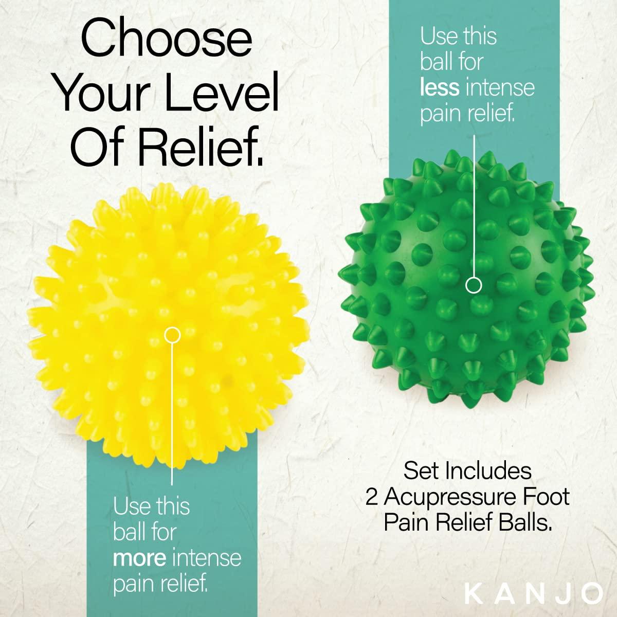 Conjunto de Pelotas de Masaje Kanjo para Alivio de Dolor en Pies