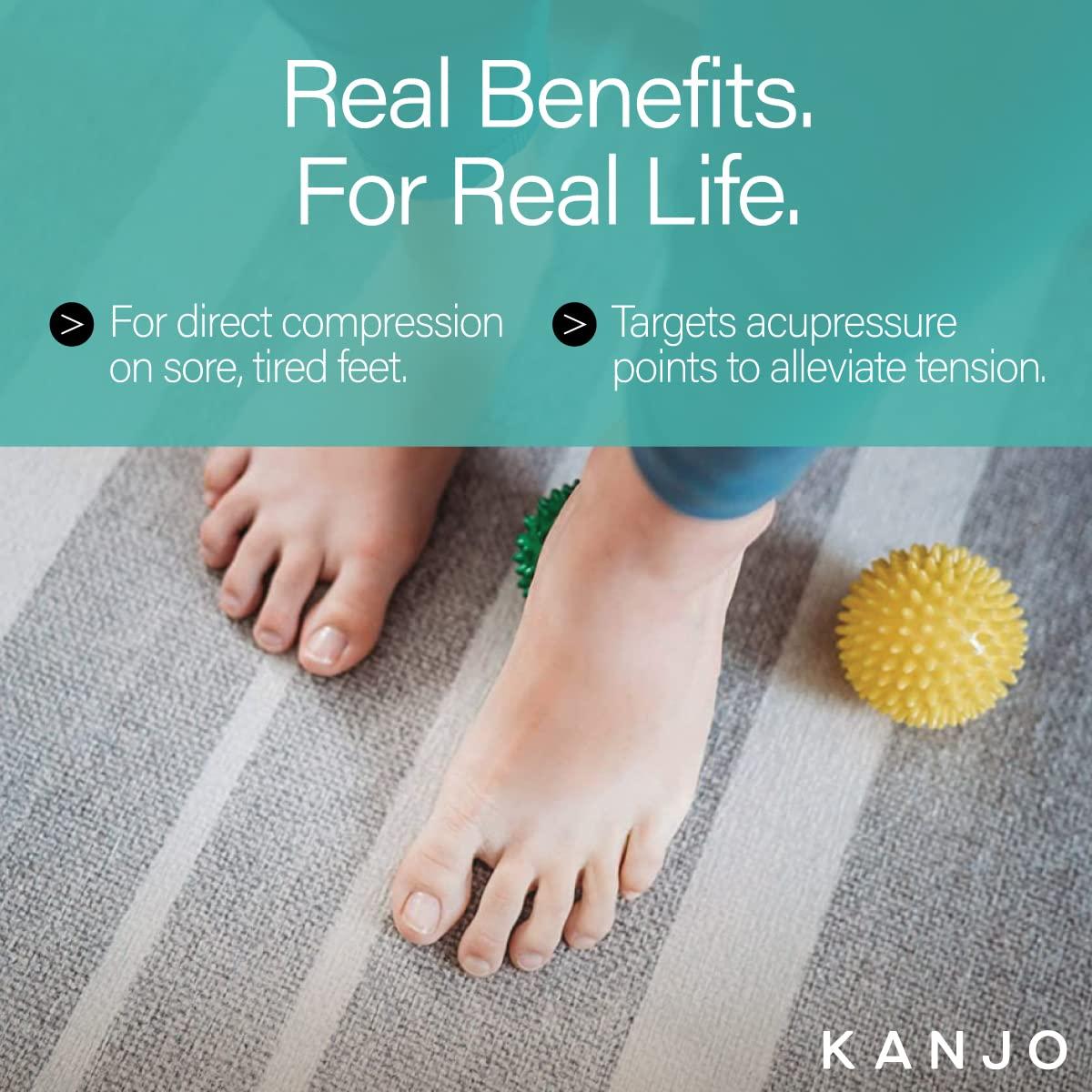 Conjunto de Pelotas de Masaje Kanjo para Alivio de Dolor en Pies