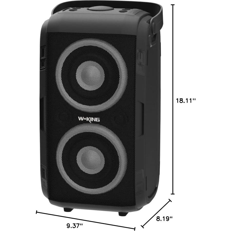 Altavoz Bluetooth W-KING T9-2 180W Portátil IPX5 24H