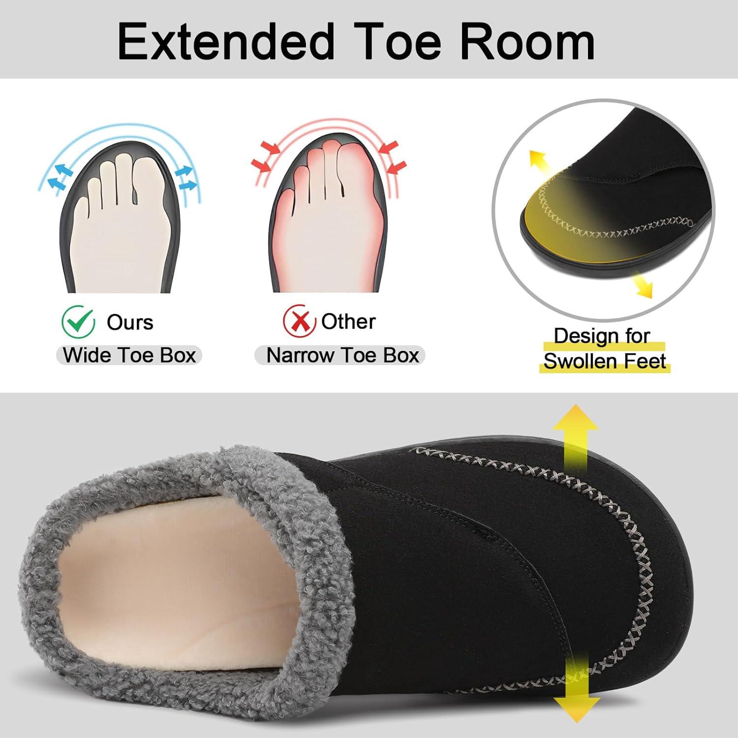 Zapatillas Diabéticas Anchas Relxfeet para Hombre - Ajustables y Cálidas