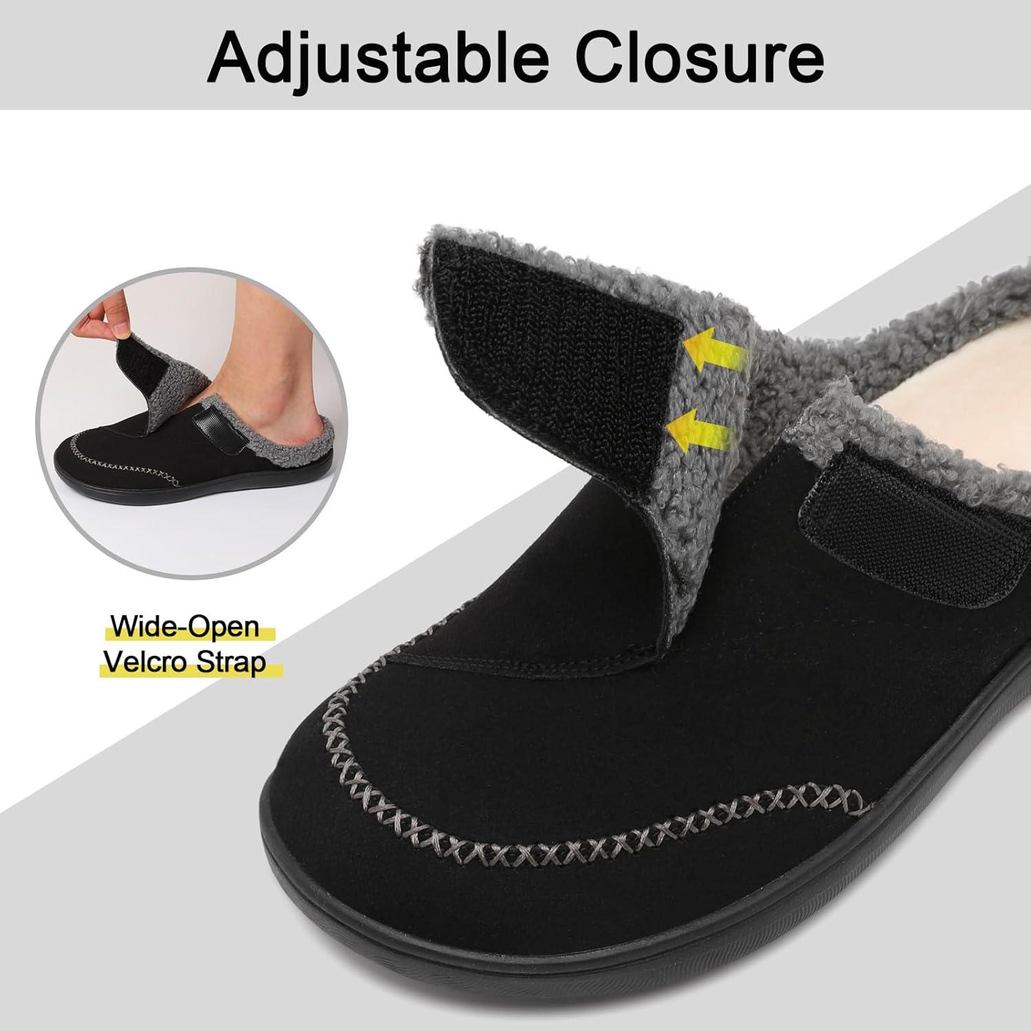 Zapatillas Diabéticas Anchas Relxfeet para Hombre - Ajustables y Cálidas