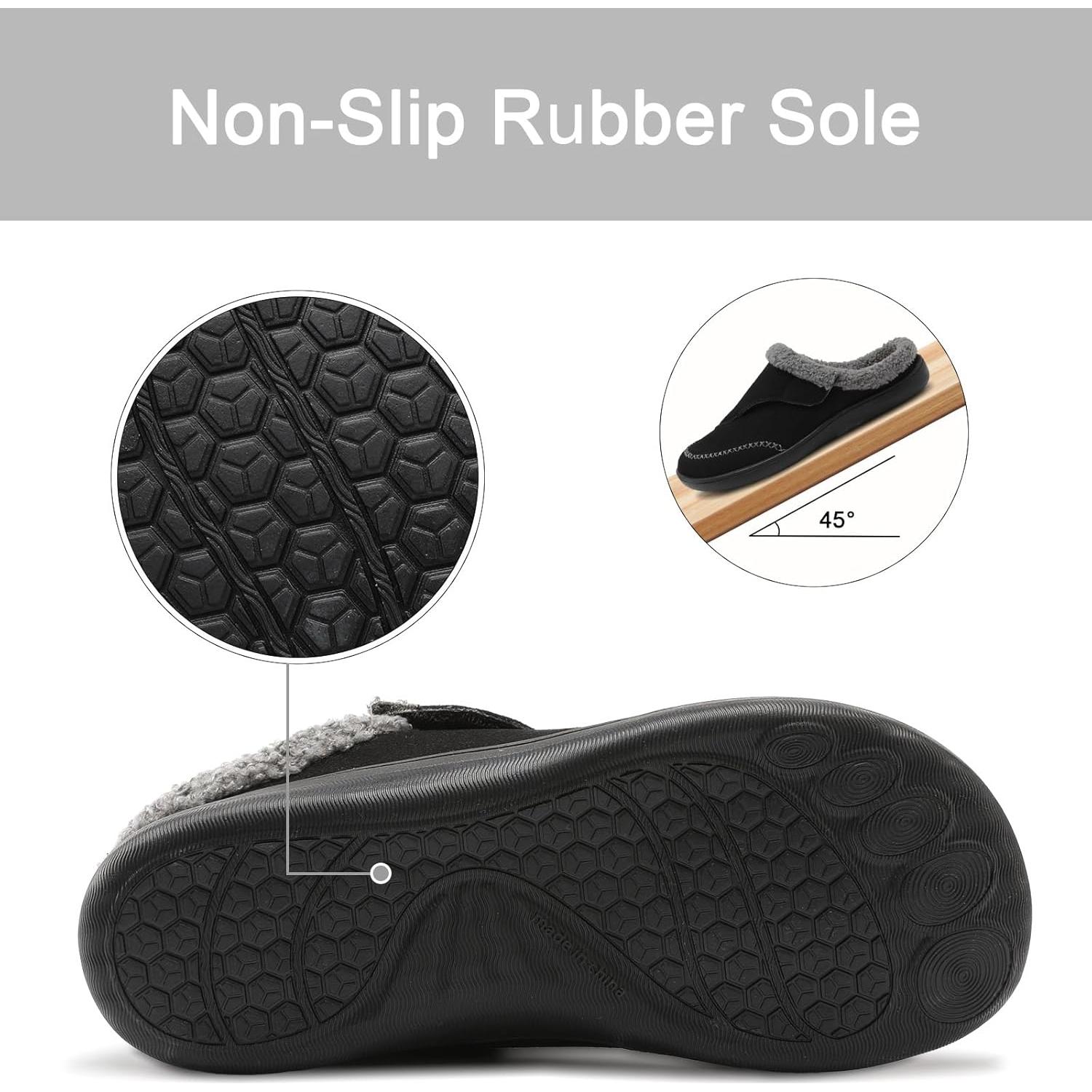 Zapatillas Diabéticas Anchas Relxfeet para Hombre - Ajustables y Cálidas