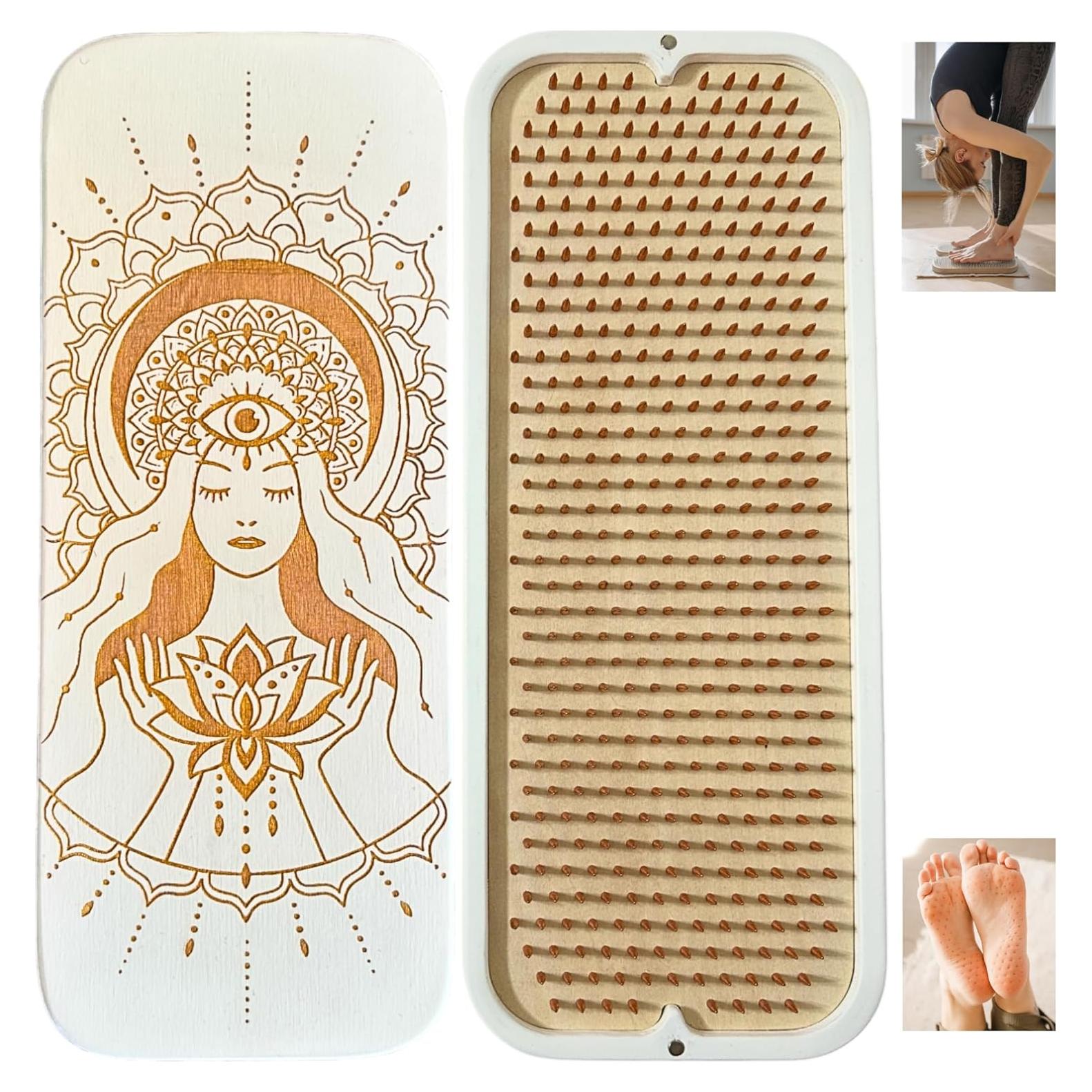 Tablero Sadhu TENGRY con Clavos de Cobre 10 mm - Yoga y Acupresión