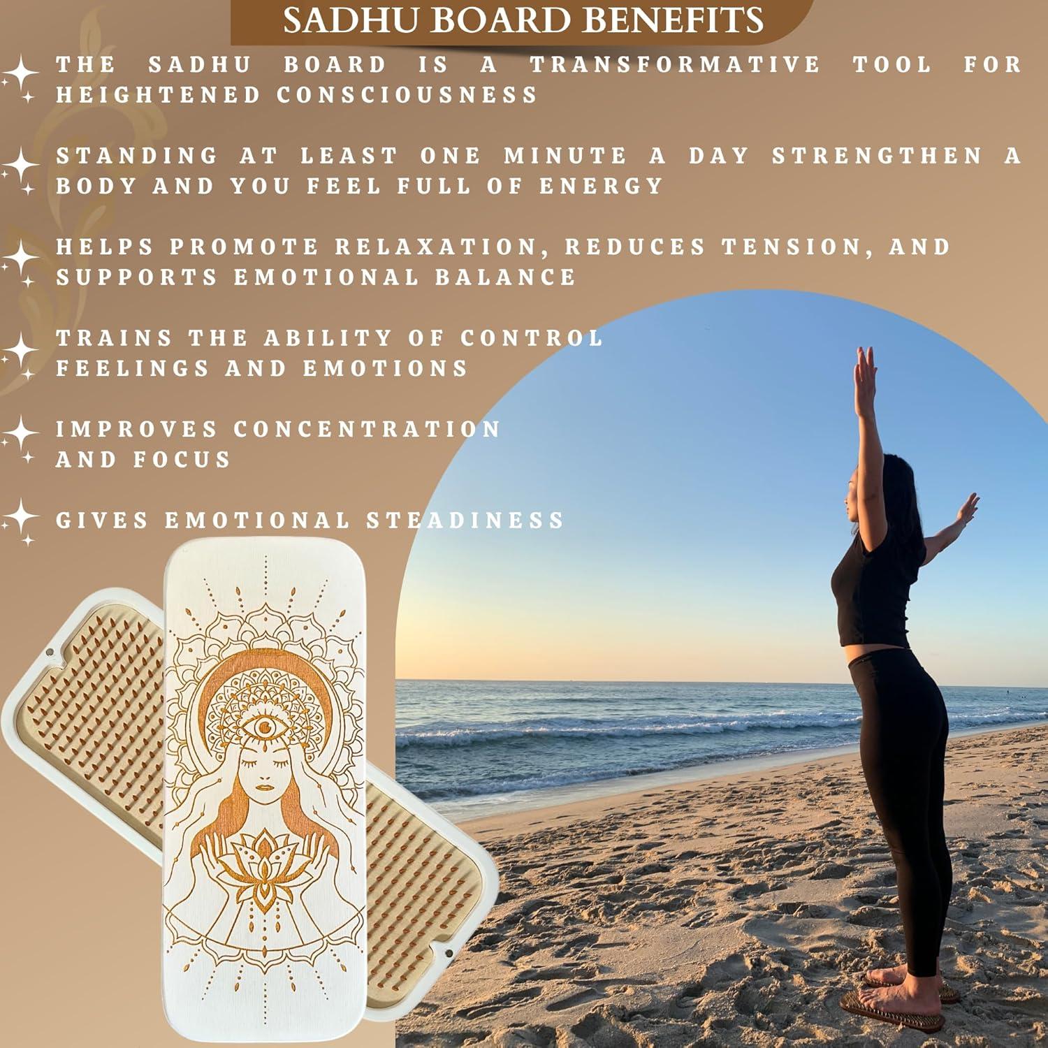 Tablero Sadhu TENGRY con Clavos de Cobre 10 mm - Yoga y Acupresión