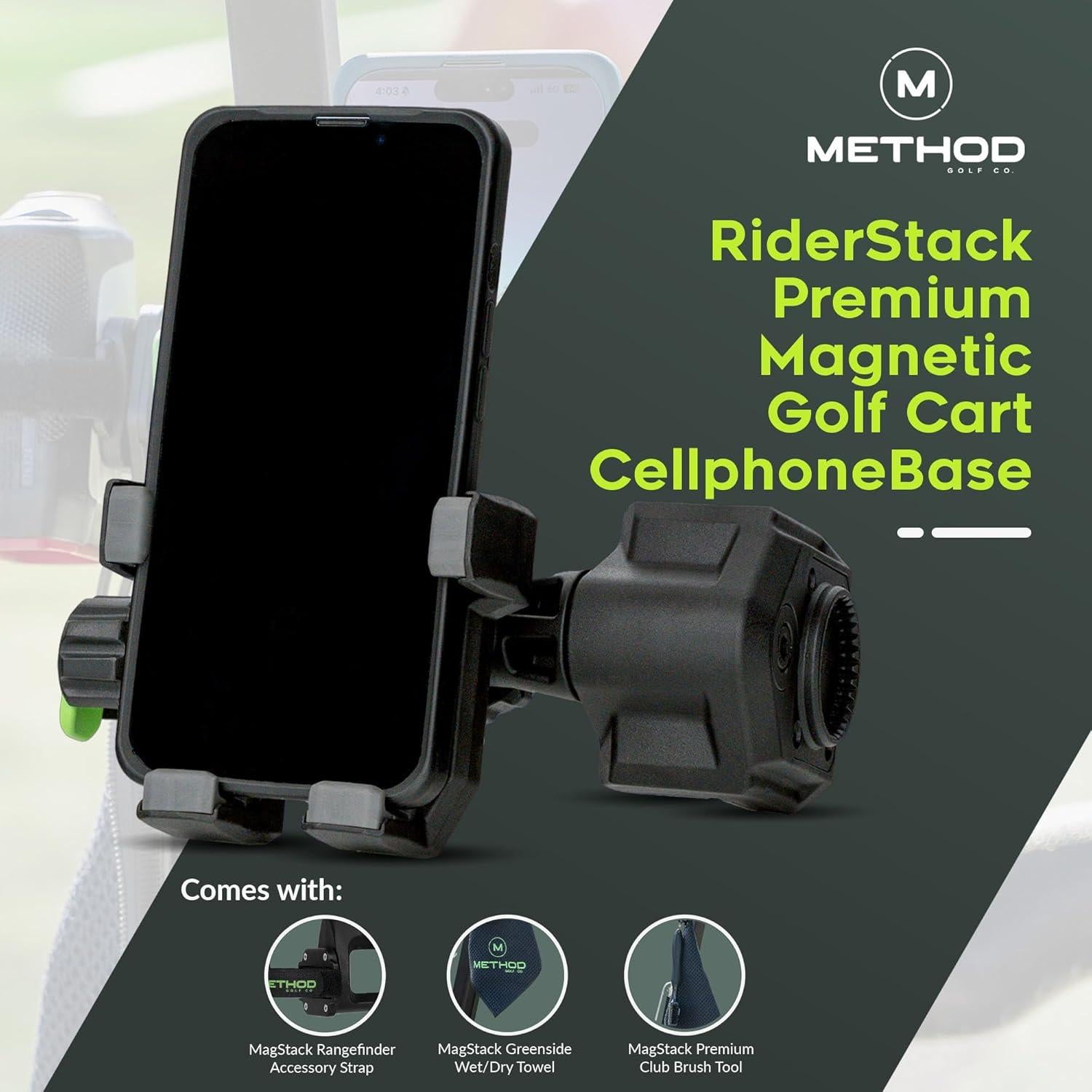 Soporte para Teléfono de Carrito de Golf Method Golf RiderStack Magnético