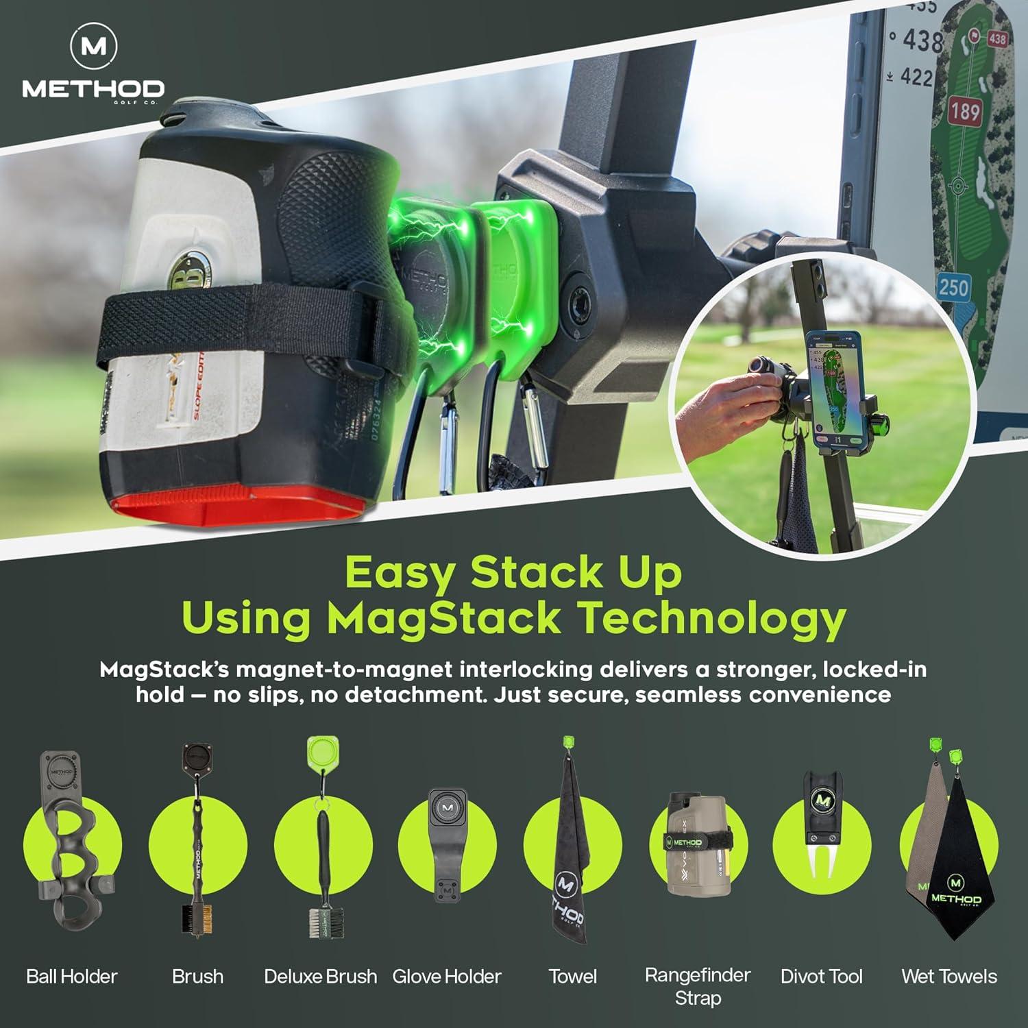 Soporte para Teléfono de Carrito de Golf Method Golf RiderStack Magnético