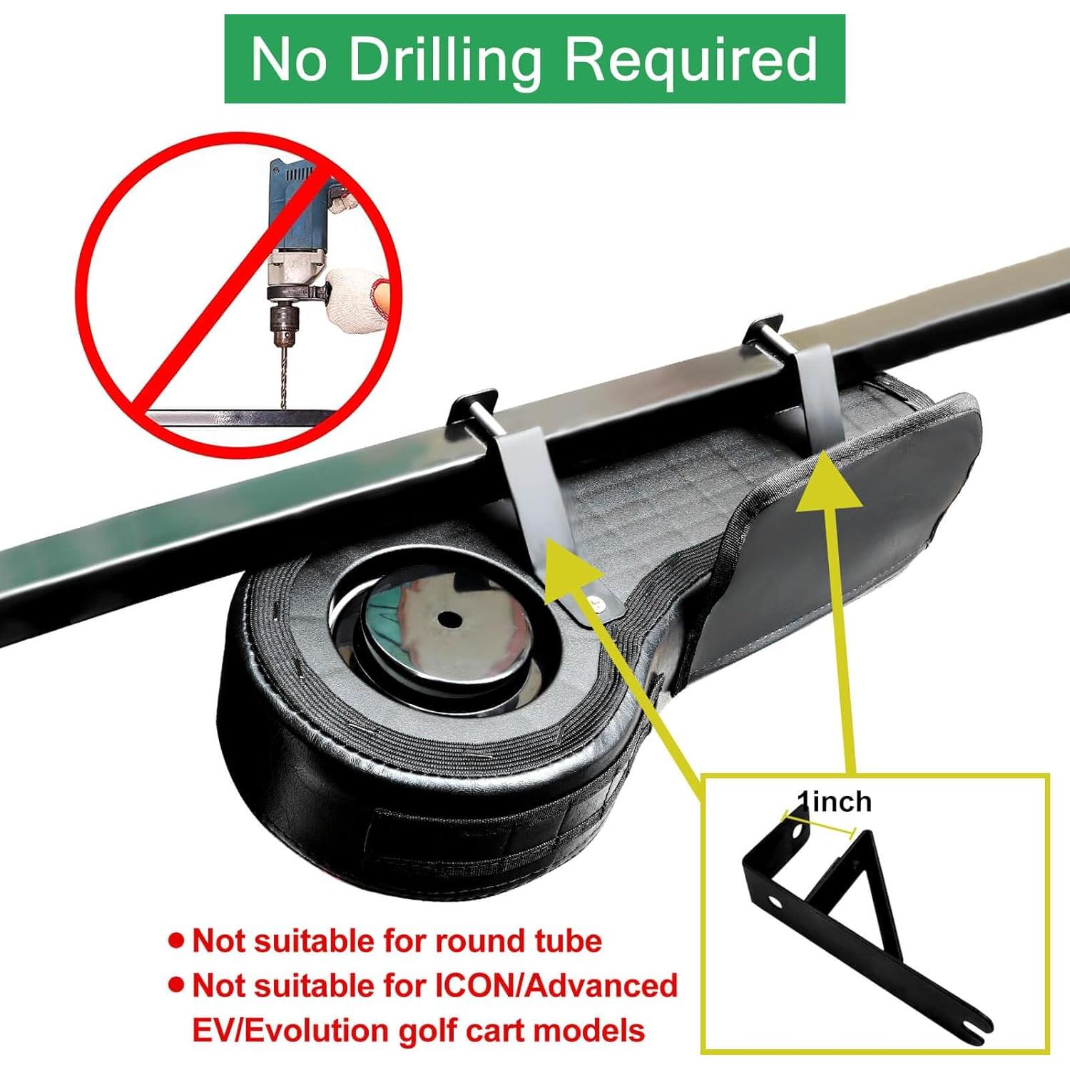 Reposabrazos de Carrito de Golf MOSNAI con Portavasos y Bolsa