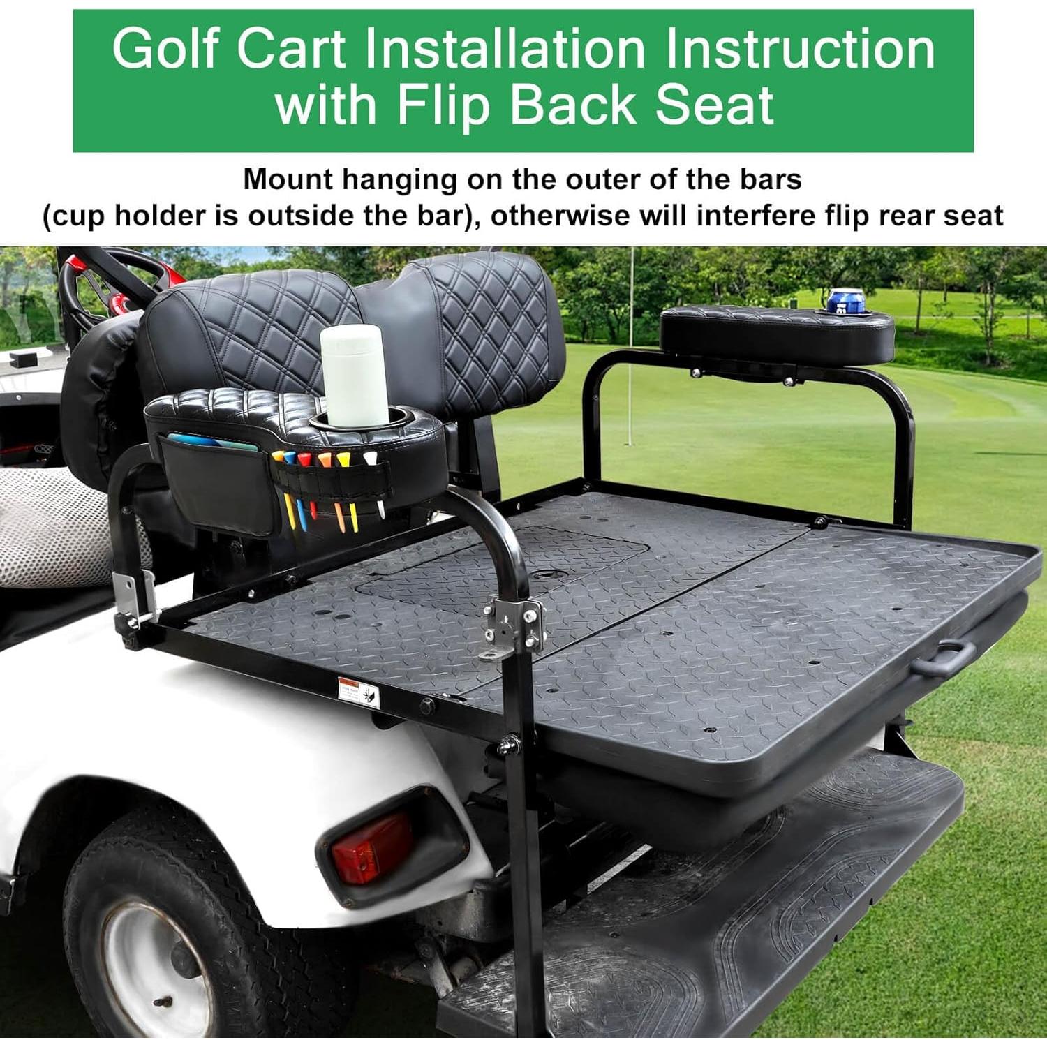 Reposabrazos de Carrito de Golf MOSNAI con Portavasos y Bolsa