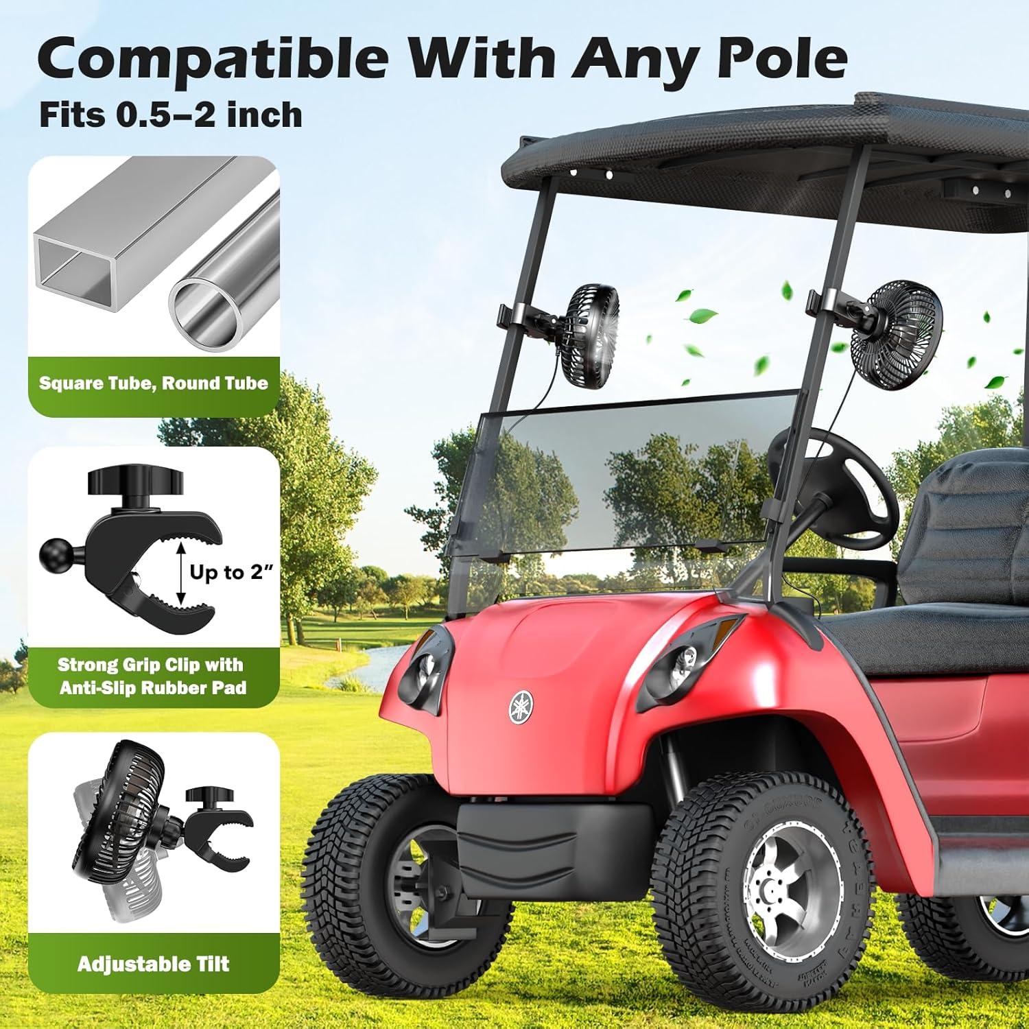 Ventilador Clip USB Portátil Tonree 3700 RPM 3 Velocidades