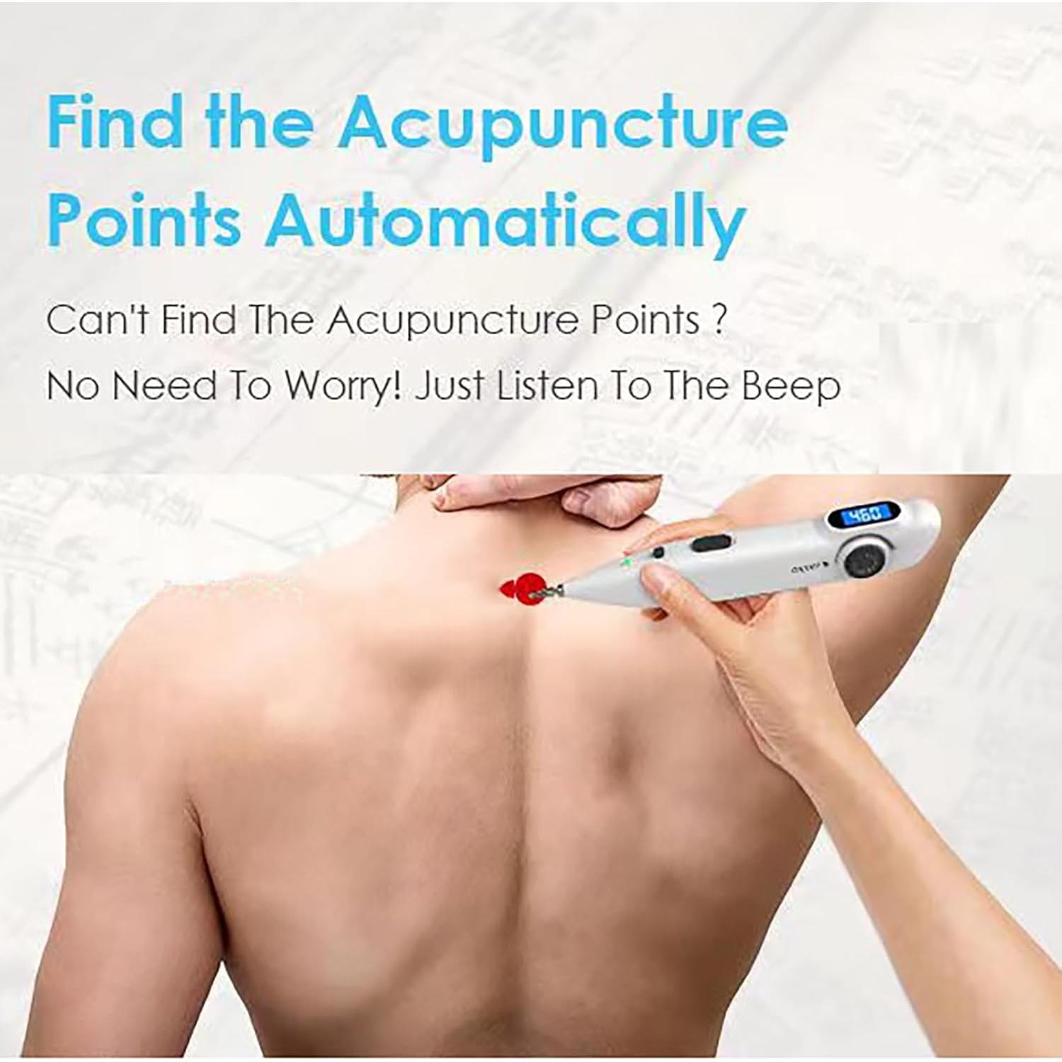 Bolígrafo de Acupuntura Electrónica GGFSSQ Recargable 10 Intensidades