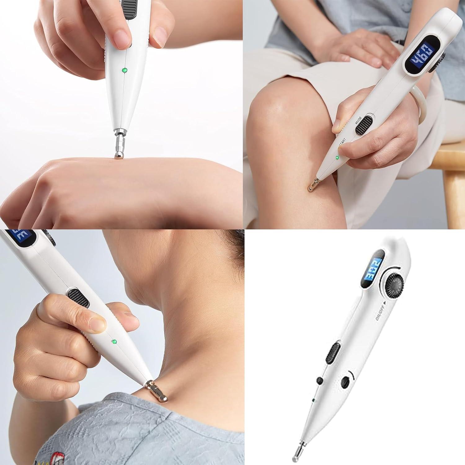 Bolígrafo de Acupuntura Electrónica GGFSSQ Recargable 10 Intensidades