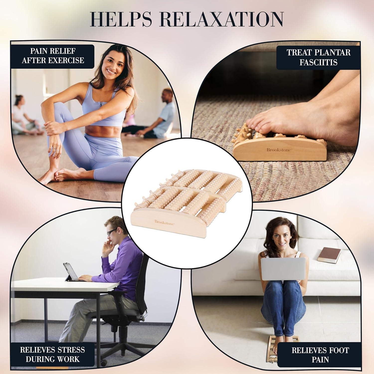 Rodillo de Masaje para Pies Brookstone - Alivio Fascitis Plantar