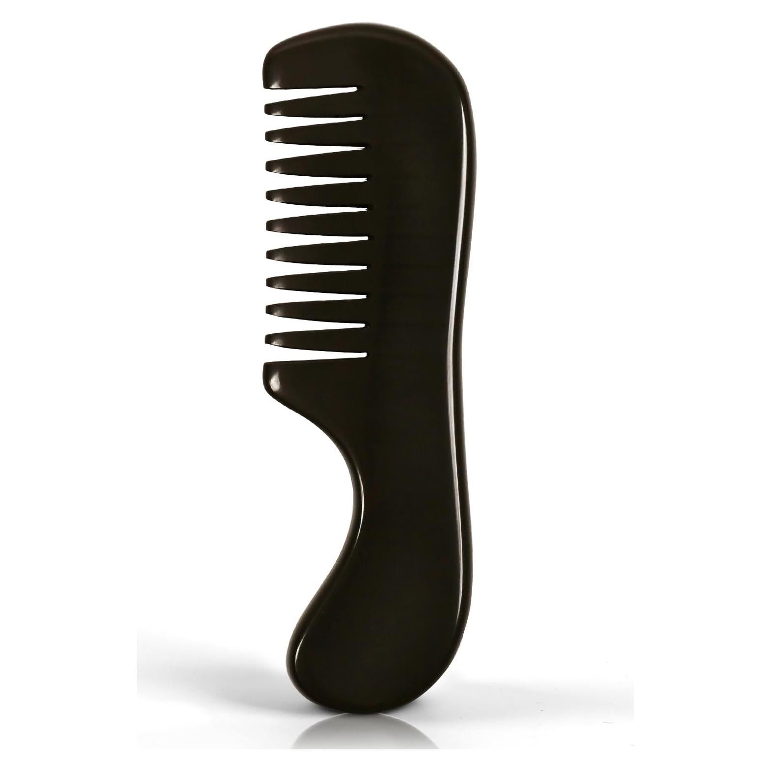 Peine de Masaje de Piedra Bian Profesional 15 cm - Antiestático