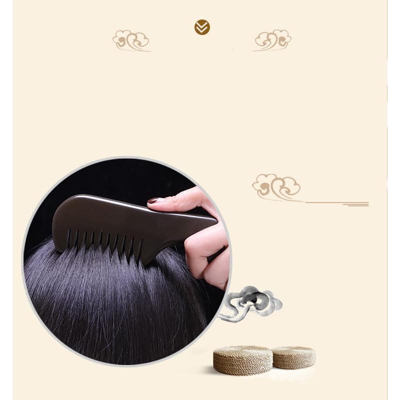 Peine de Masaje de Piedra Bian Profesional 15 cm - Antiestático