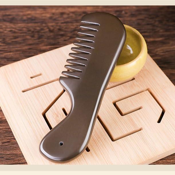 Peine de Masaje de Piedra Bian Profesional 15 cm - Antiestático