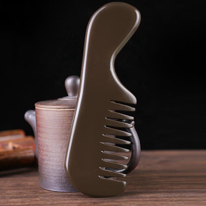 Peine de Masaje de Piedra Bian Profesional 15 cm - Antiestático