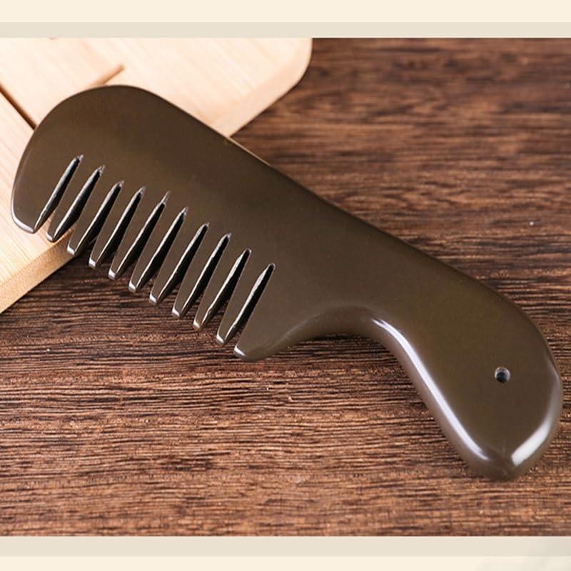 Peine de Masaje de Piedra Bian Profesional 15 cm - Antiestático