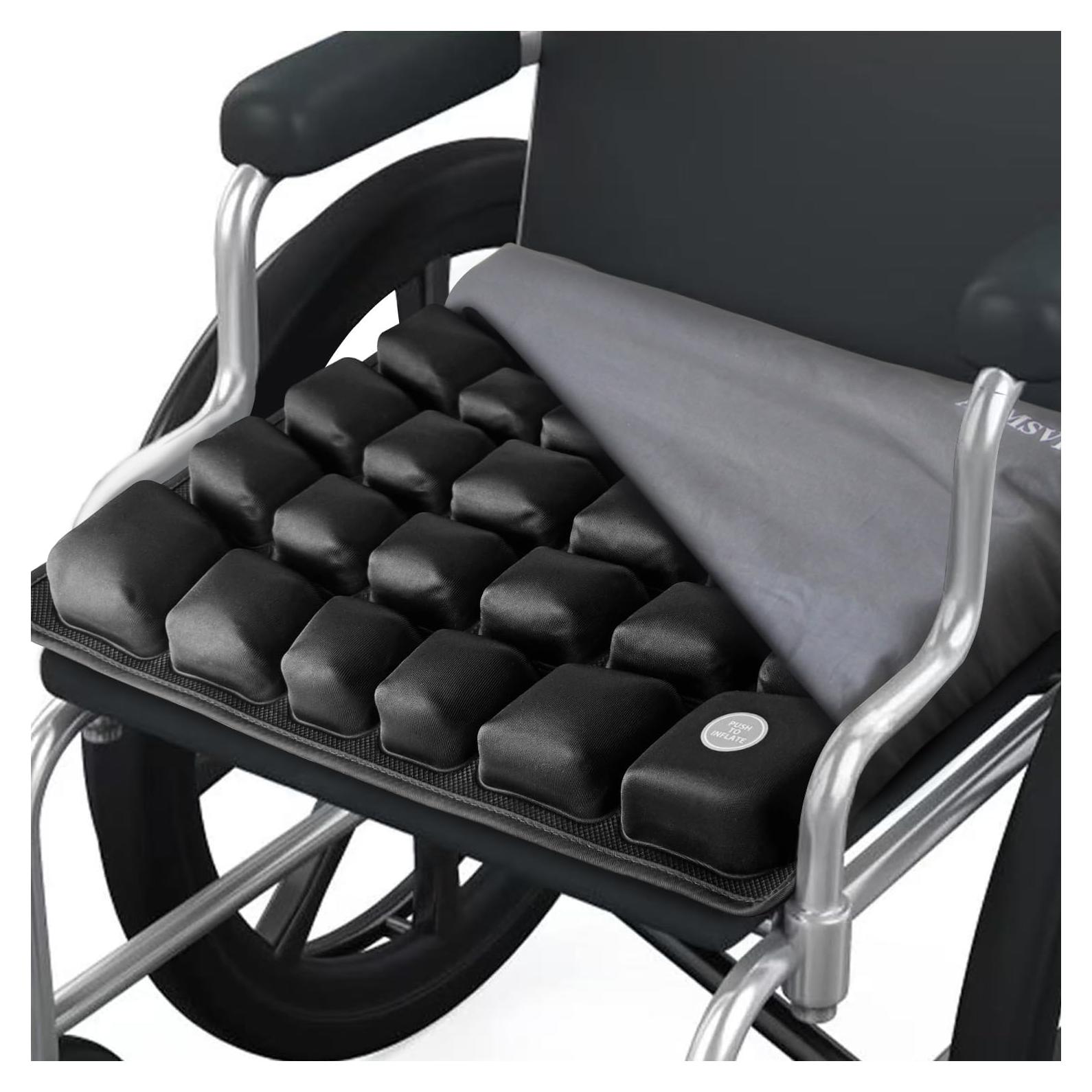 Cojín de Asiento Inflable ANMSVI Ajustable 45.7x40.6 cm Gris