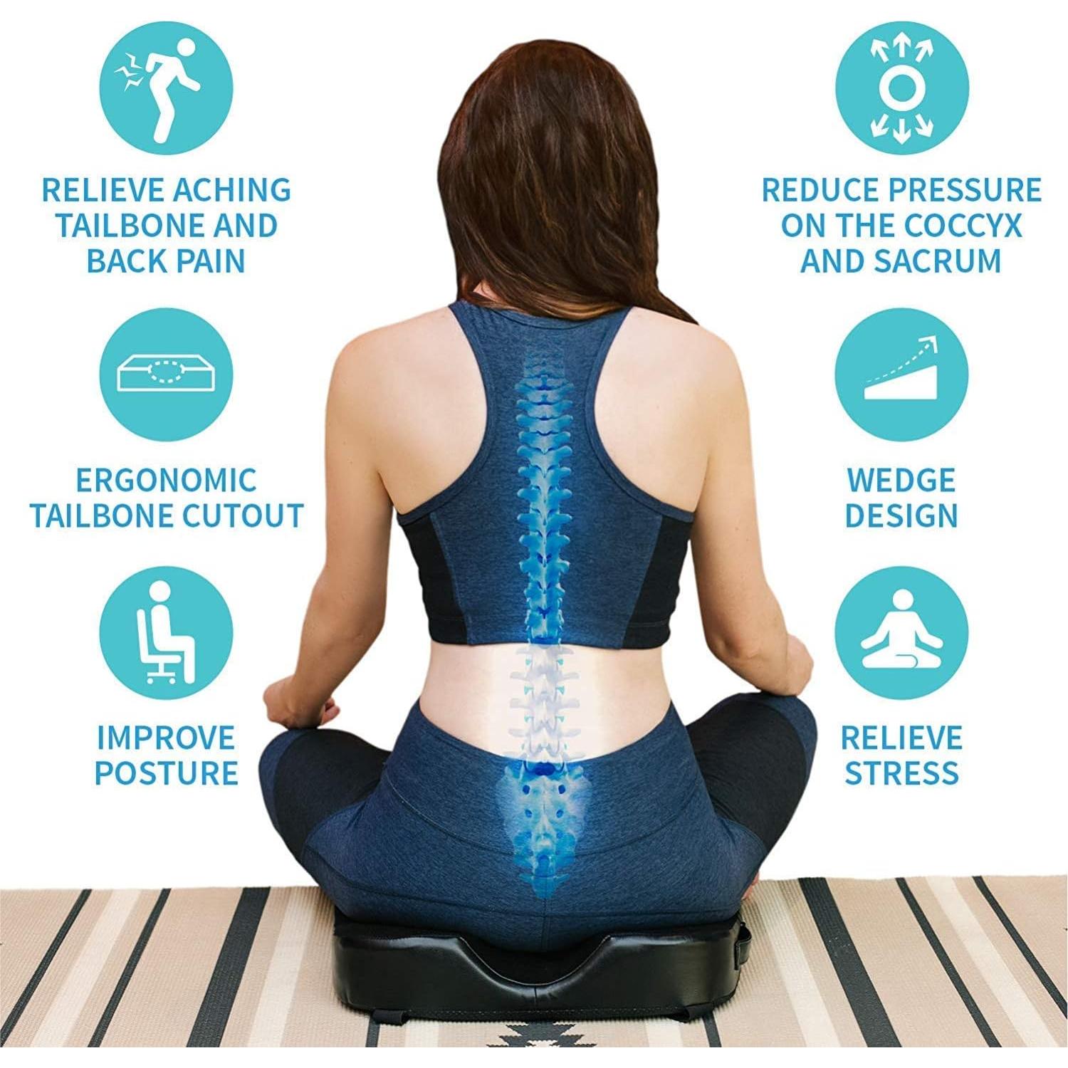 Cojín Ergonómico de Espuma Viscoelástica VivaLife para Alivio de Dolor