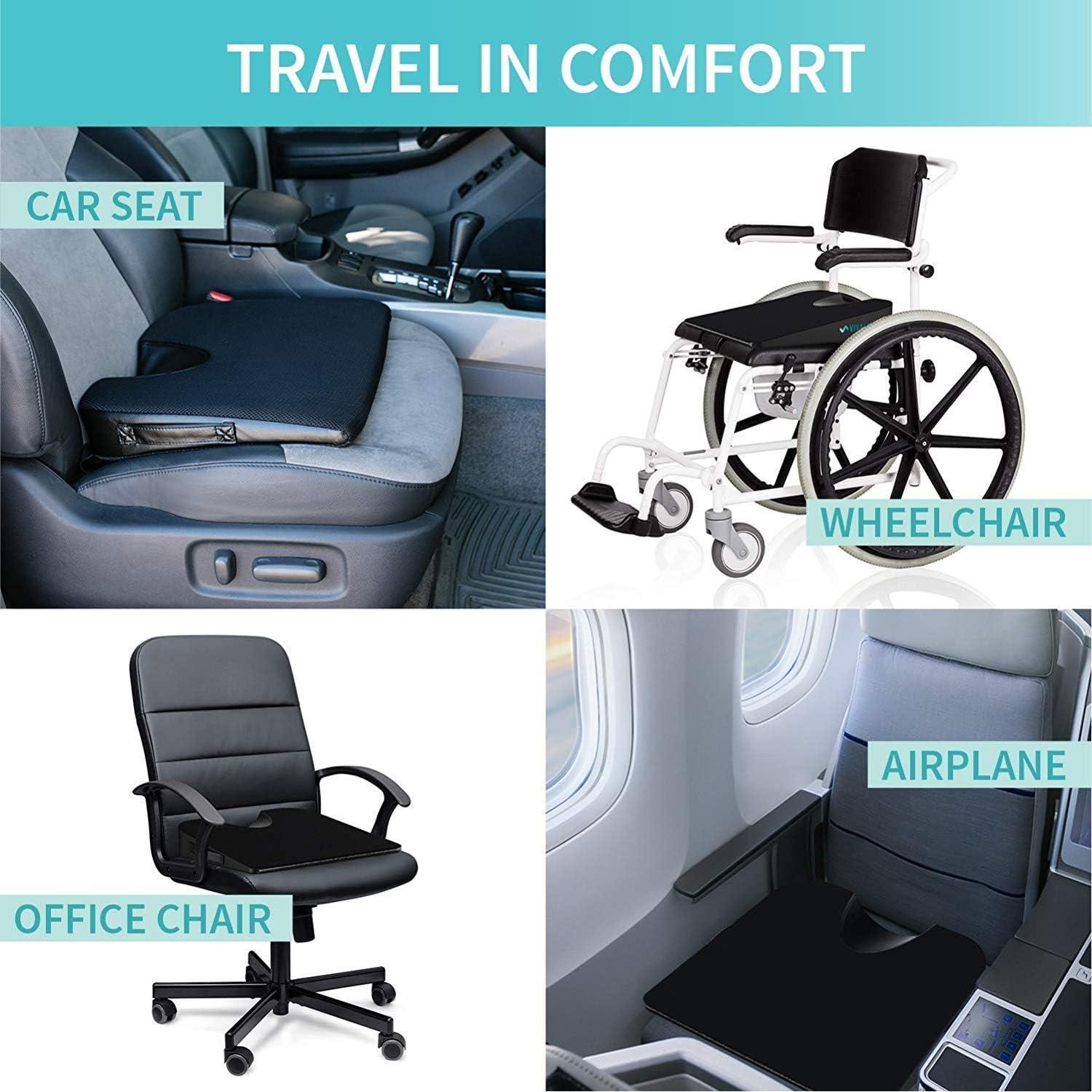 Cojín Ergonómico de Espuma Viscoelástica VivaLife para Alivio de Dolor